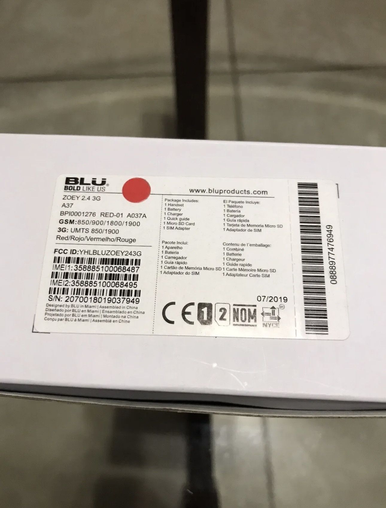 Supreme Supreme / BLU Burner Phone (Red) Size ONE SIZE - 6 Thumbnail