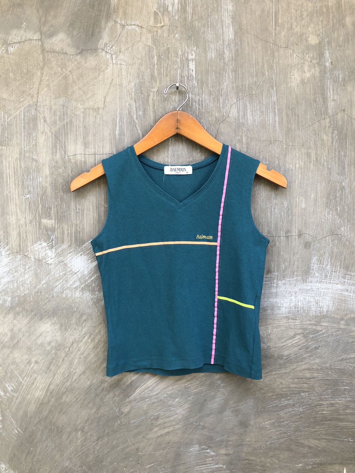 Balmain Vintage Balmain Paris Tanktop Size S / US 4 / IT 40 - 4 Thumbnail