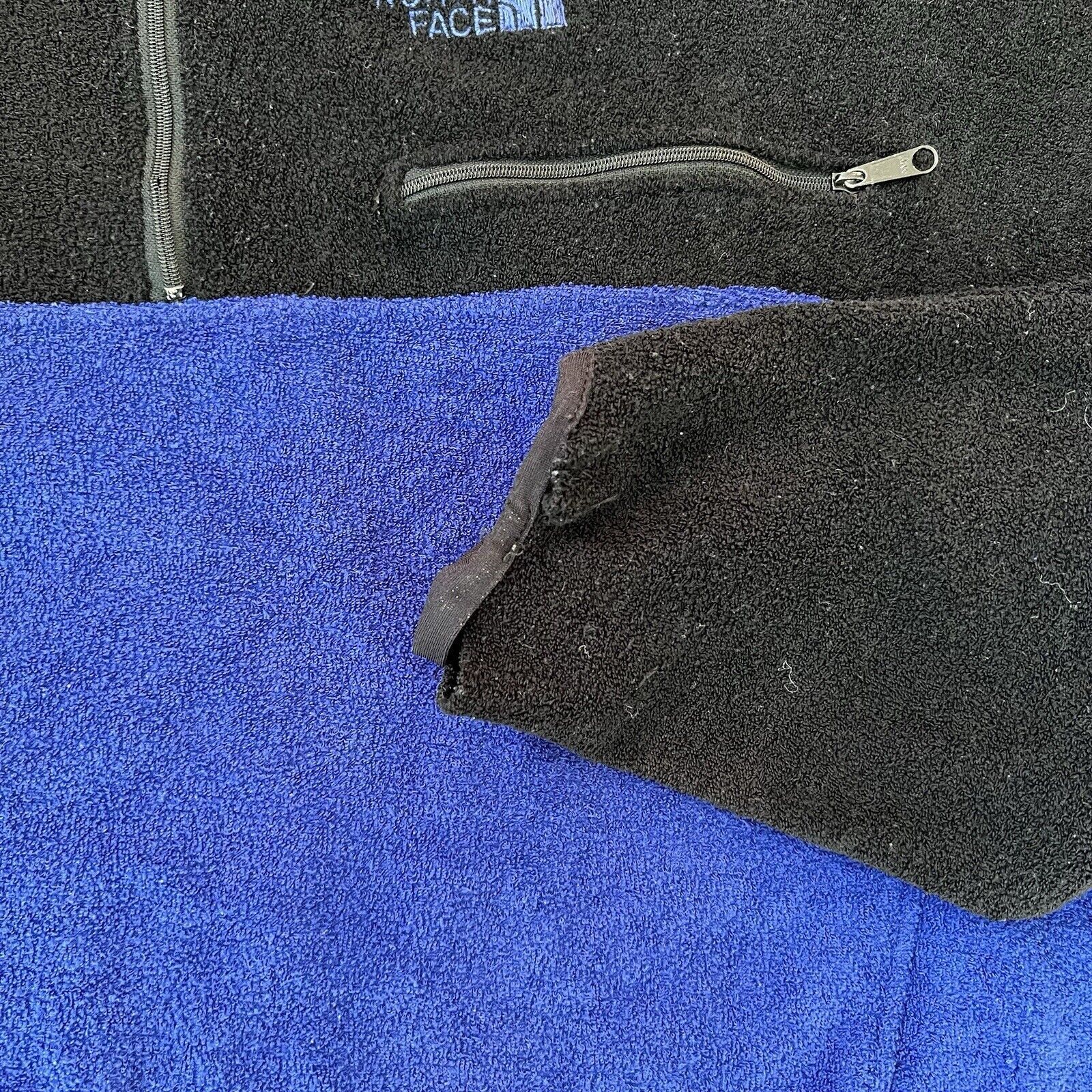 The North Face × Vintage Vintage North Face Jacket Blue Black 90s 1/4 Zip Lightweight Size US M / EU 48-50 / 2 - 5 Thumbnail