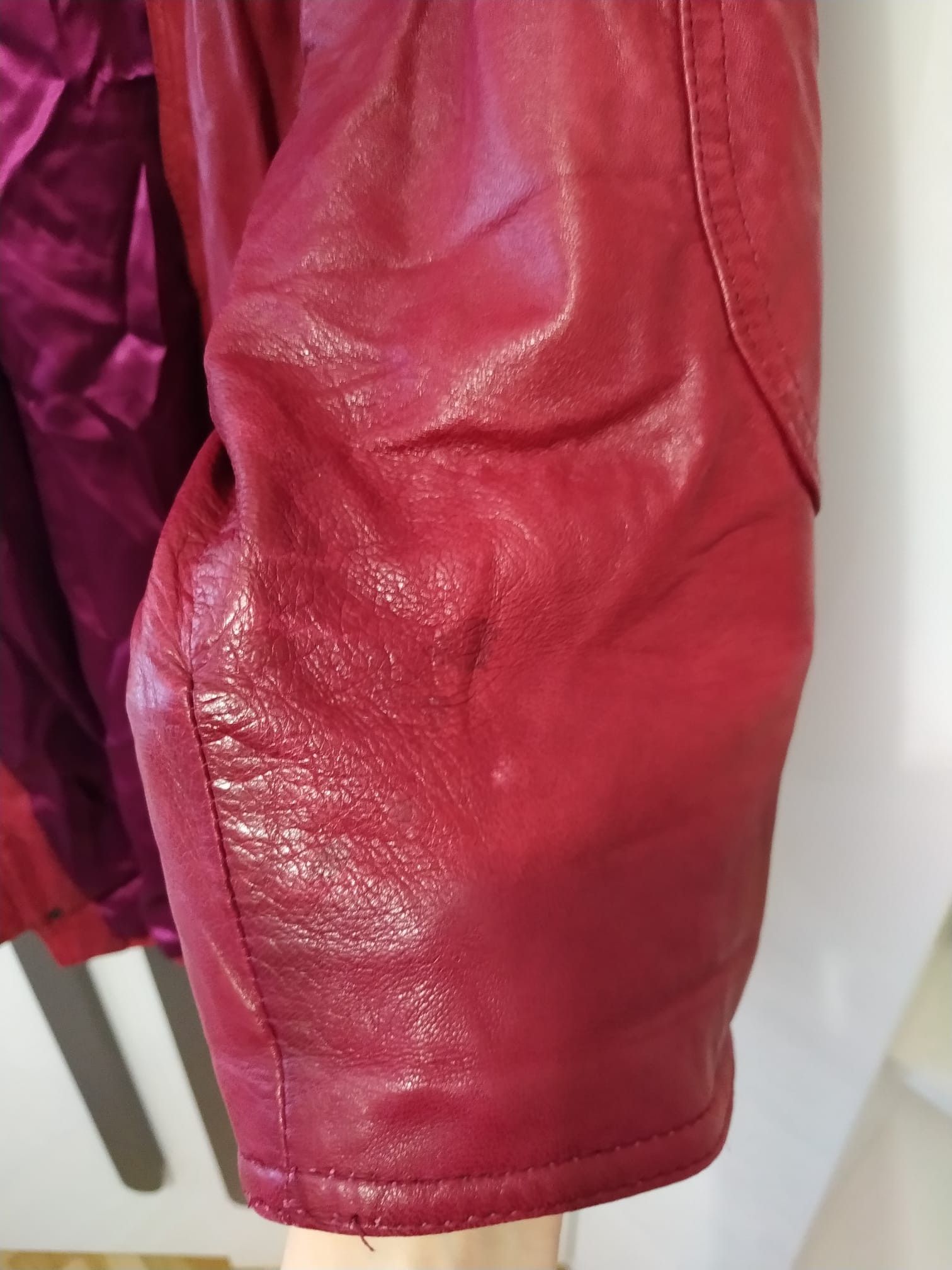 Leather Nancy Lord burgundy red leather coat Size M / US 6-8 / IT 42-44 - 5 Thumbnail