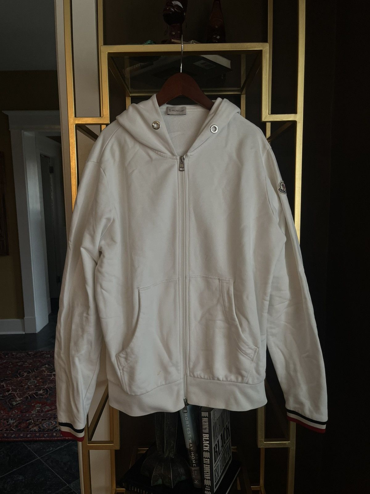 Moncler Moncler Striped Crew Neck Hoodie Size US L / EU 52-54 / 3 - 1 Thumbnail