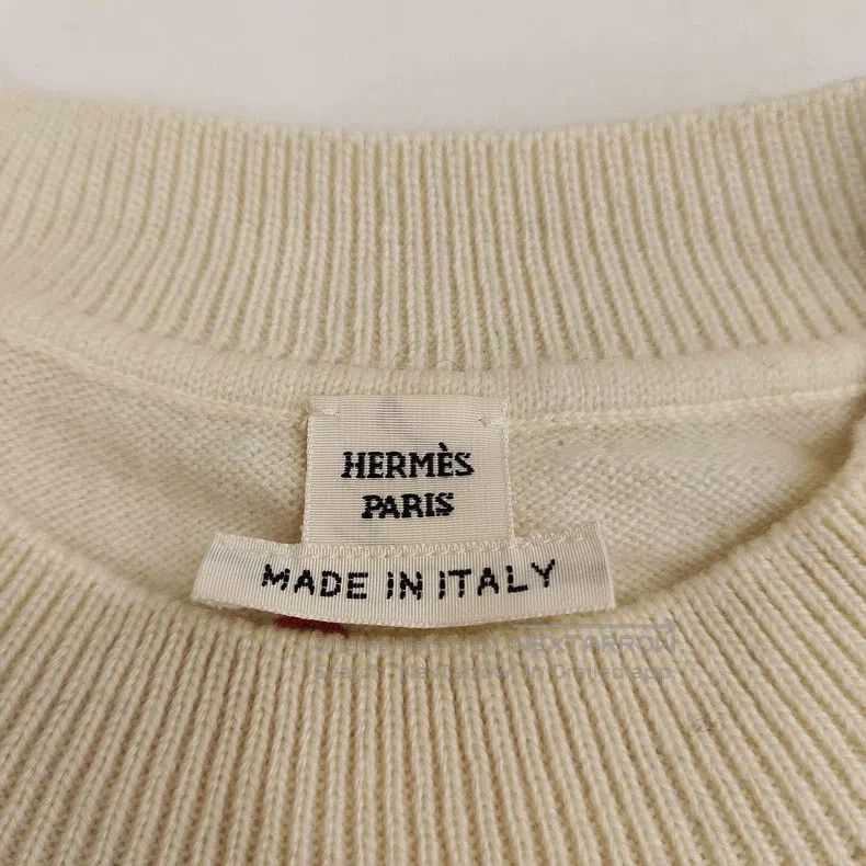 Hermes Hermes White Christmas Cashmere Sweater Size XS / US 0-2 / IT 36-38 - 4 Thumbnail