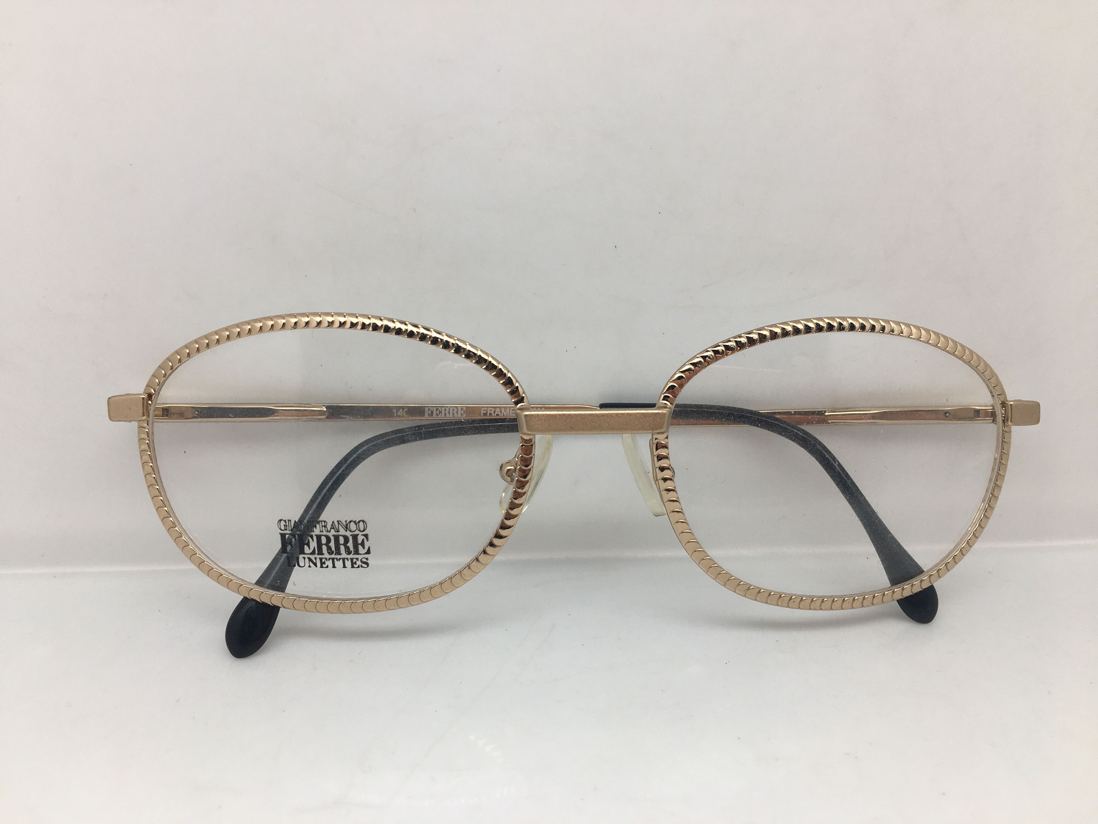 Gianfranco Ferre Vintage Gianfranco Ferre GFF136 Gold Eyeglasses Frame Italy Size ONE SIZE - 7 Thumbnail
