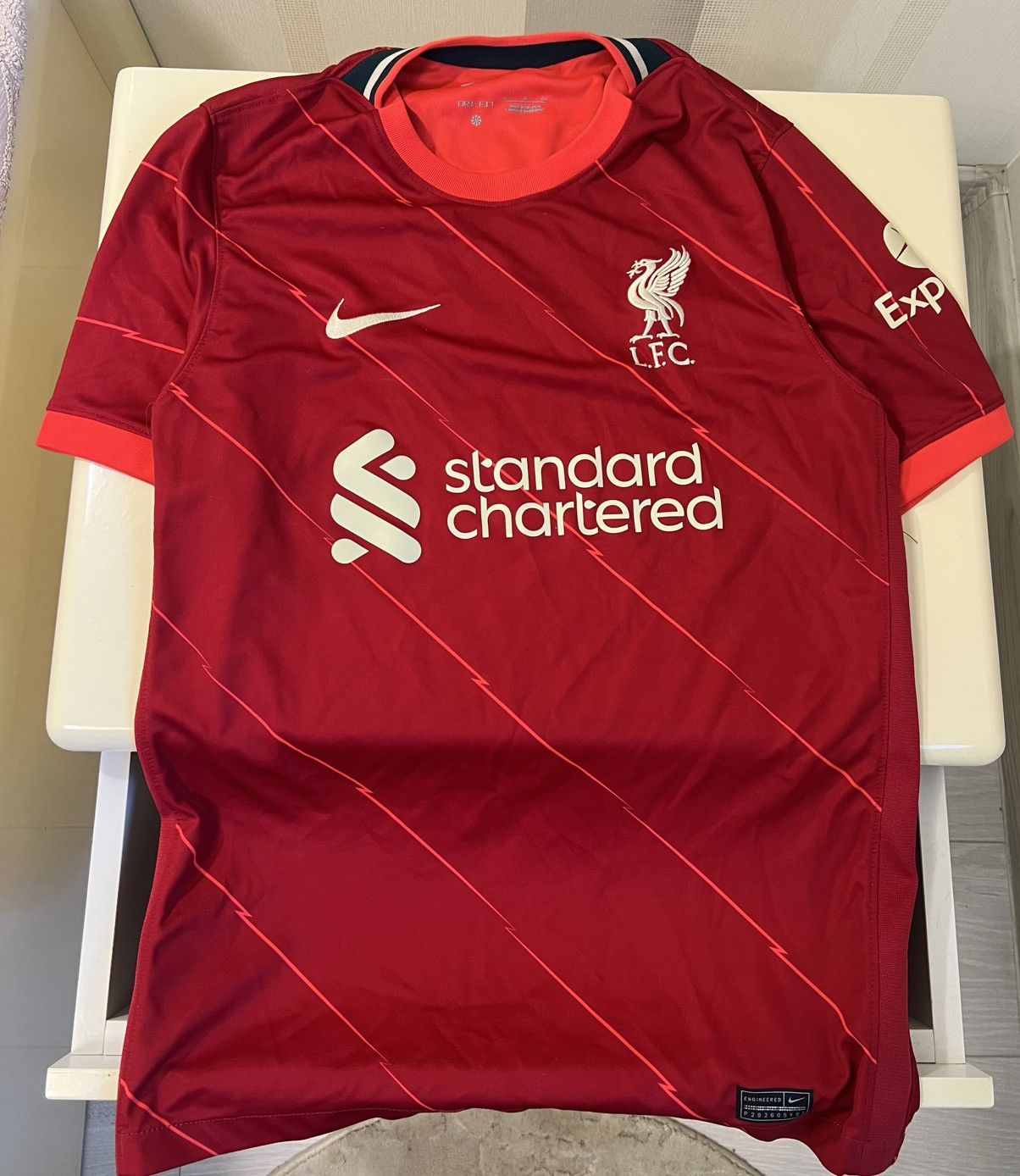 Nike × Vintage Men’s Nike Liverpool FC stadium Home dry Red LFC Jersey Size US S / EU 44-46 / 1 - 1 Thumbnail