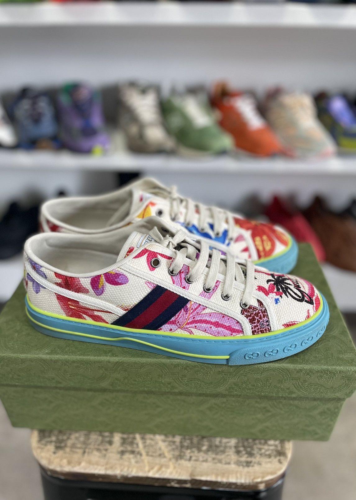 Gucci Gucci Multicolor Canvas Tennis highest 1977 Low Size US 10 / EU 43 - 2 Thumbnail