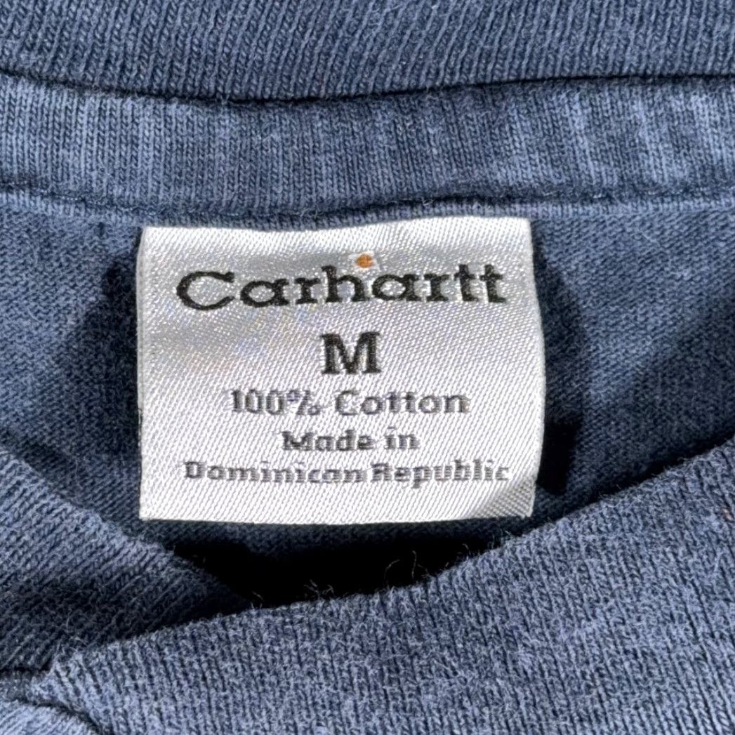 Carhartt VINTAGE Carhartt Shirt Adult MEDIUM Blue Henley Workwear Heritage Cotton Long Sleeve Y2K Size US M / EU 48-50 / 2 - 5 Thumbnail