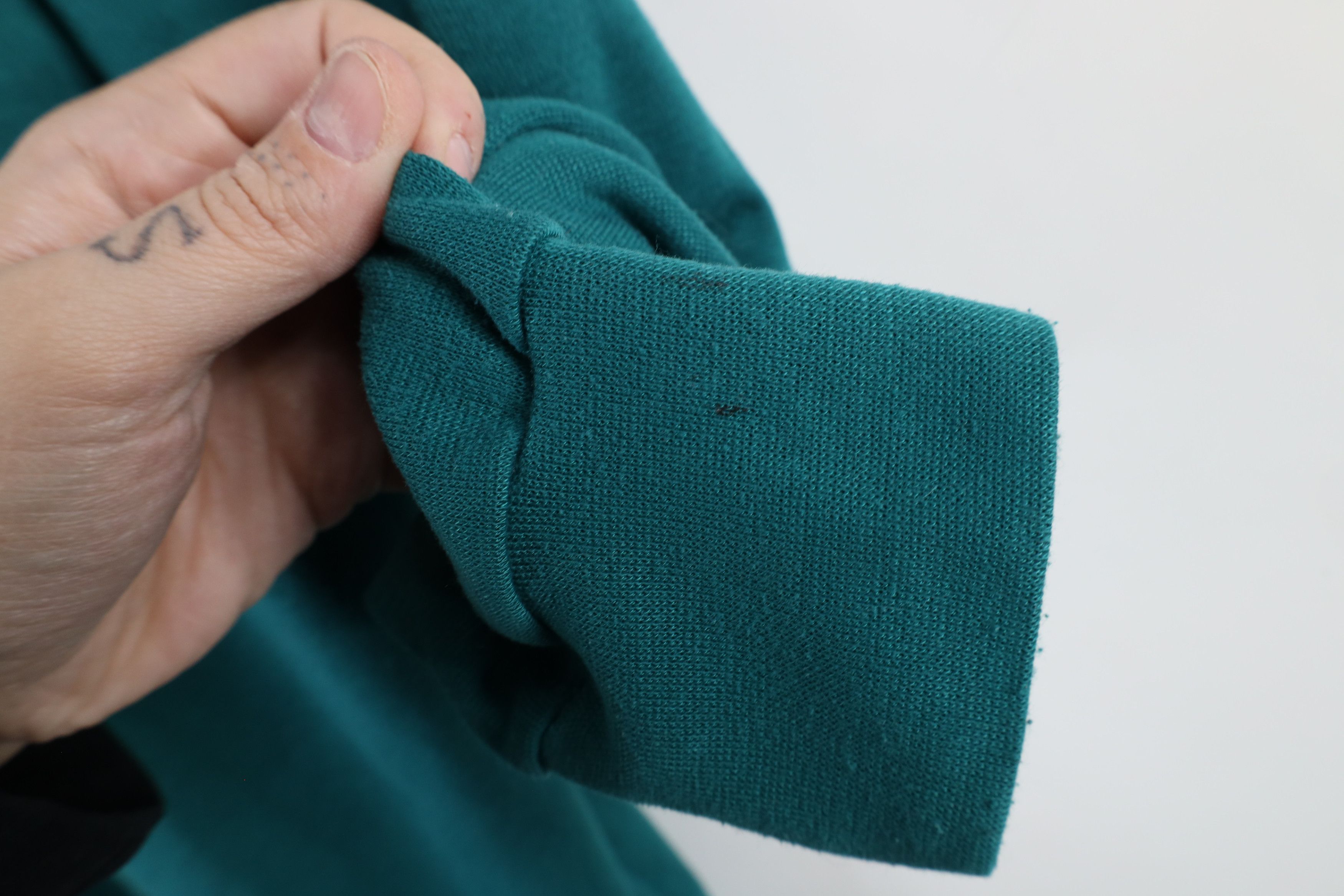 Lands' End × Vintage Vintage 90s Lands End Blank Thermal Knit T-Shirt Green USA Size US L / EU 52-54 / 3 - 9 Thumbnail