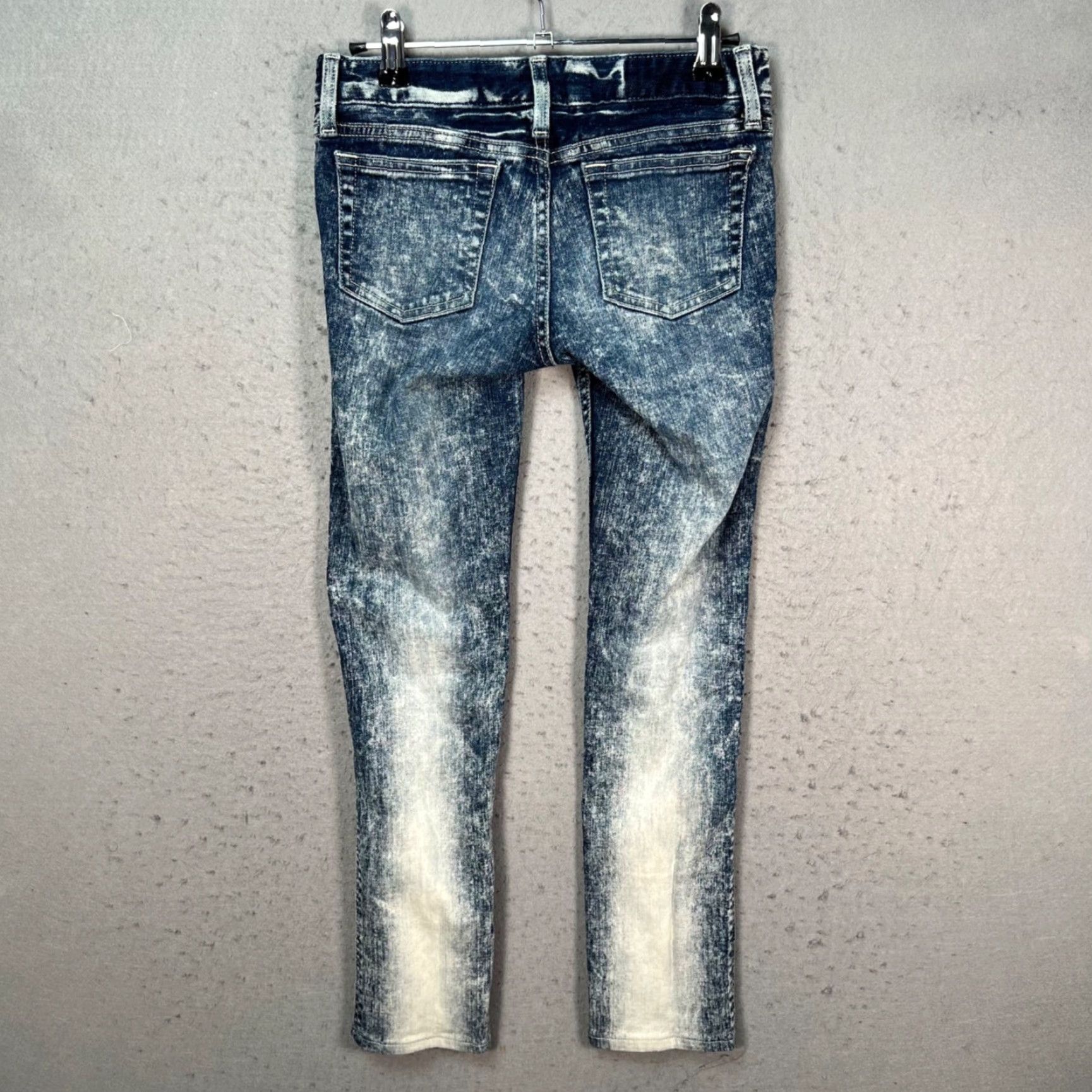 MOUSSY VINTAGE Moussy Womens Jeans 24 Distressed Skinny Blue Acid Wash Cotton Blend Denim 5-Pocket Design Low Rise Spring Fall Summer Winter Womens Jeans Size 42" / US 20 - 2 Thumbnail