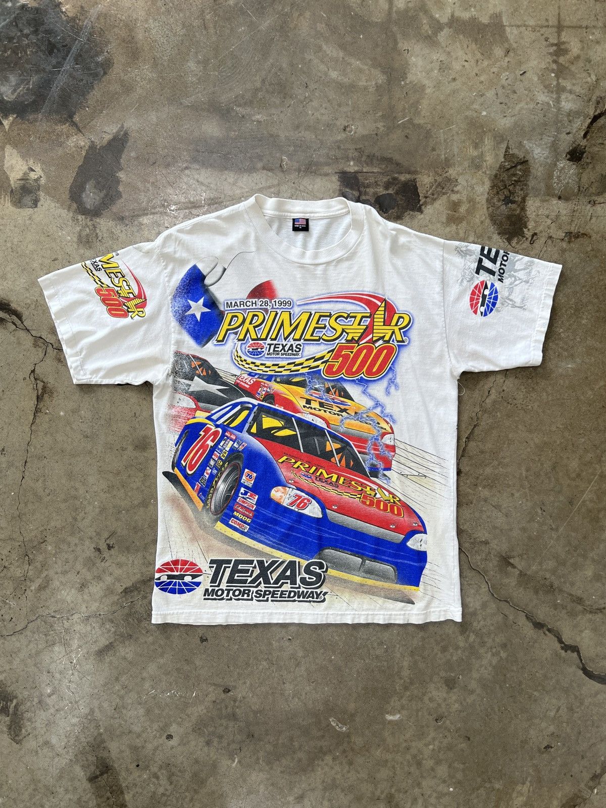 NASCAR Vintage 1999 AOP Texas Motorspeedway Primestar Tee XL Size US XL / EU 56 / 4 - 2 Thumbnail