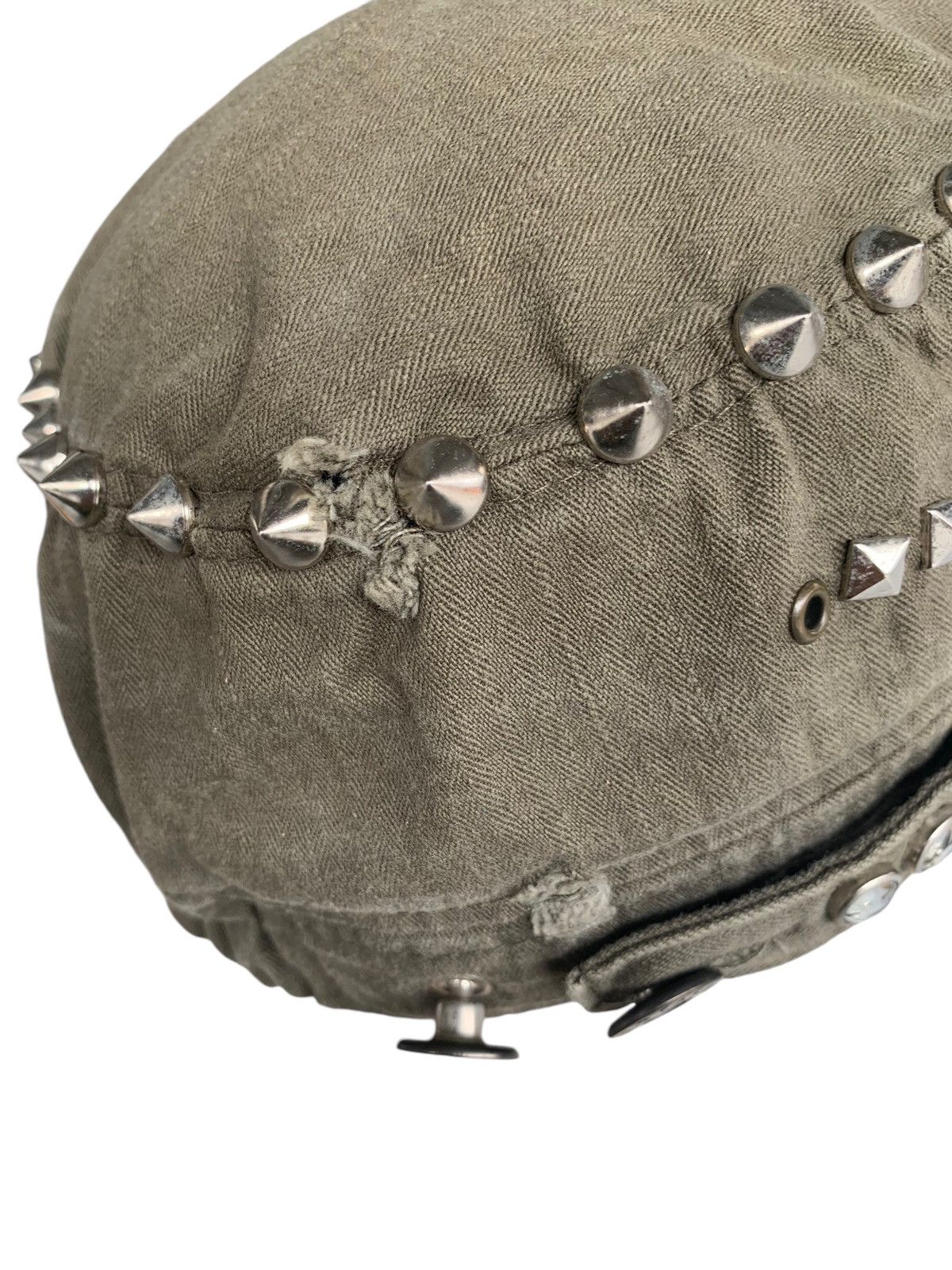 Japanese Brand × Kapital × Vintage JAPANESE STUDDED PUNK STYLE DISTRESSED CAP☠️🎌 Size ONE SIZE - 13 Thumbnail