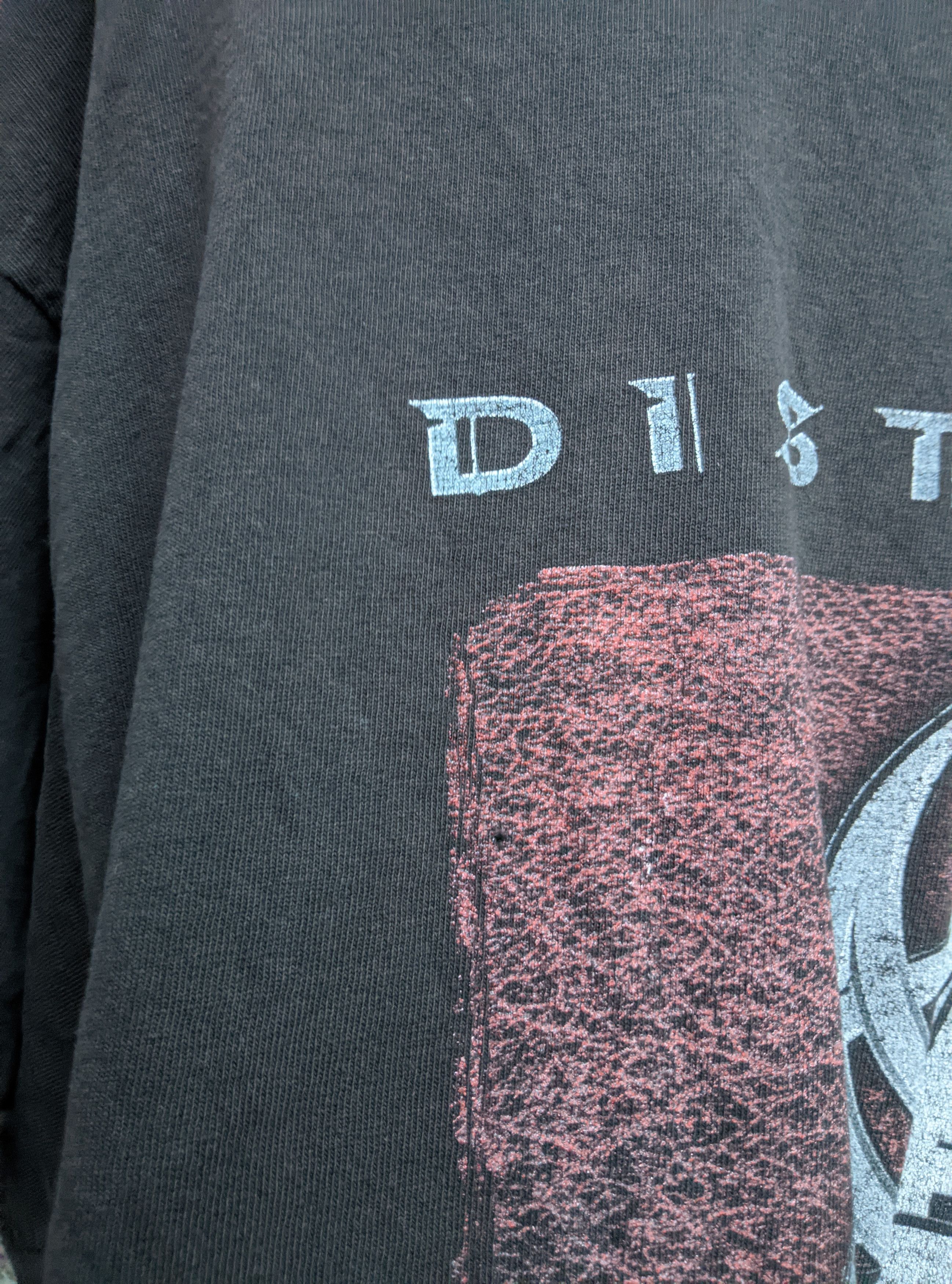 Band Tees Vintage 2002 thrashed disturbed believe sun faded erd Size US XL / EU 56 / 4 - 3 Thumbnail