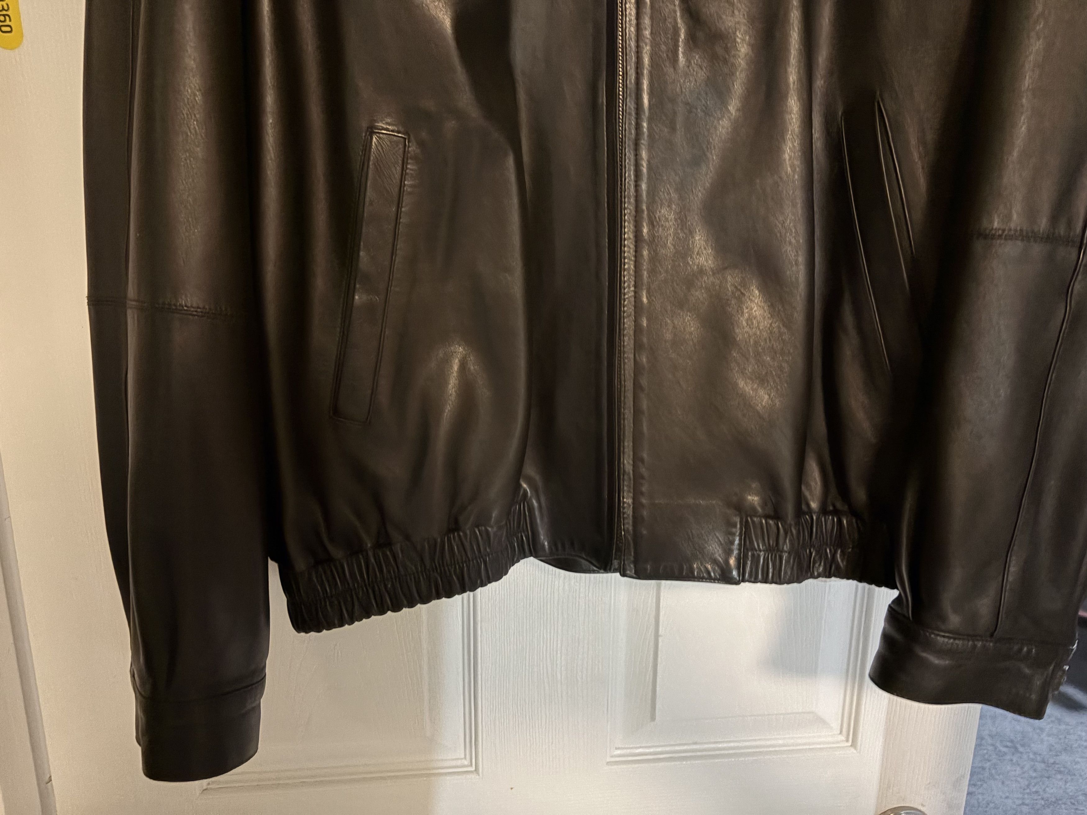 Salvatore Ferragamo Ferragamo Leather Jacket Size US XXL / EU 58 / 5 - 6 Thumbnail