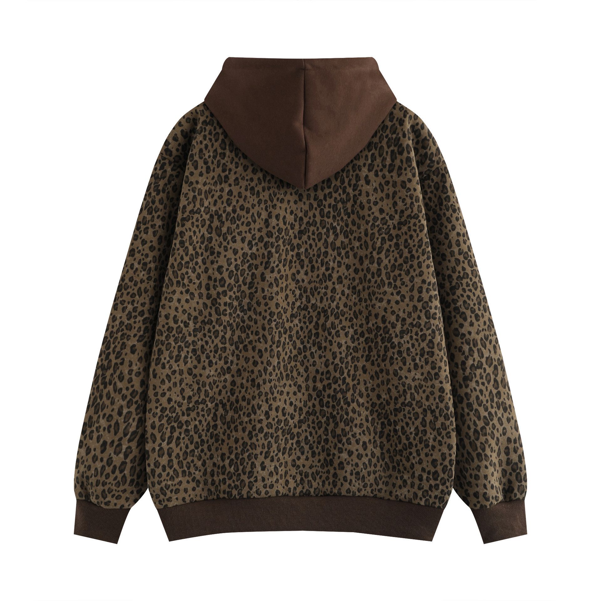 Designer × Japanese Brand Oversized Leopard Hoodie Sweater Zip Up Y2K Size US M / EU 48-50 / 2 - 2 Thumbnail