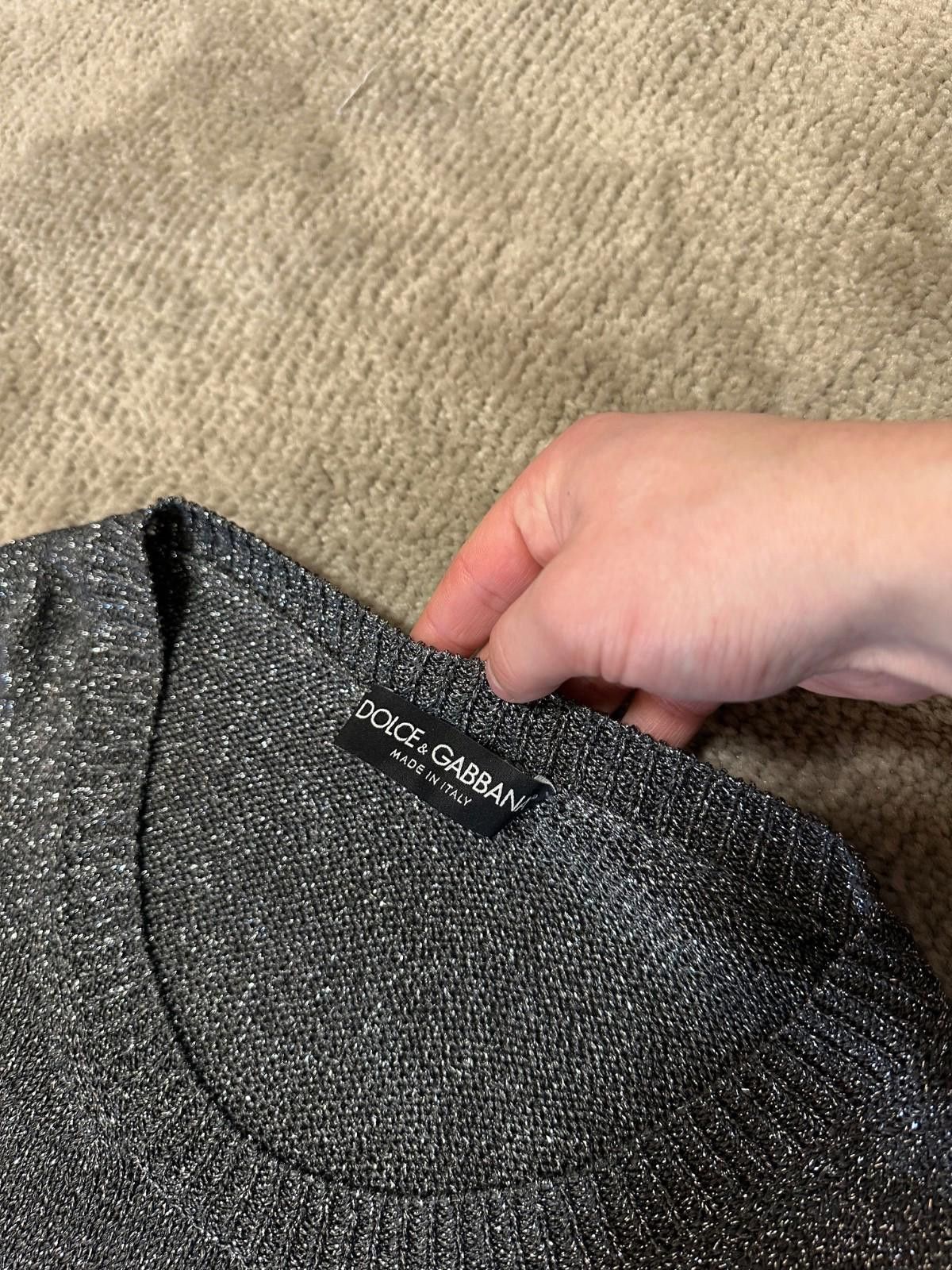 Dolce & Gabbana Dolce&Gabbana Mens Sweatshirt Gliter Gray Sz 54 Size US L / EU 52-54 / 3 - 6 Thumbnail