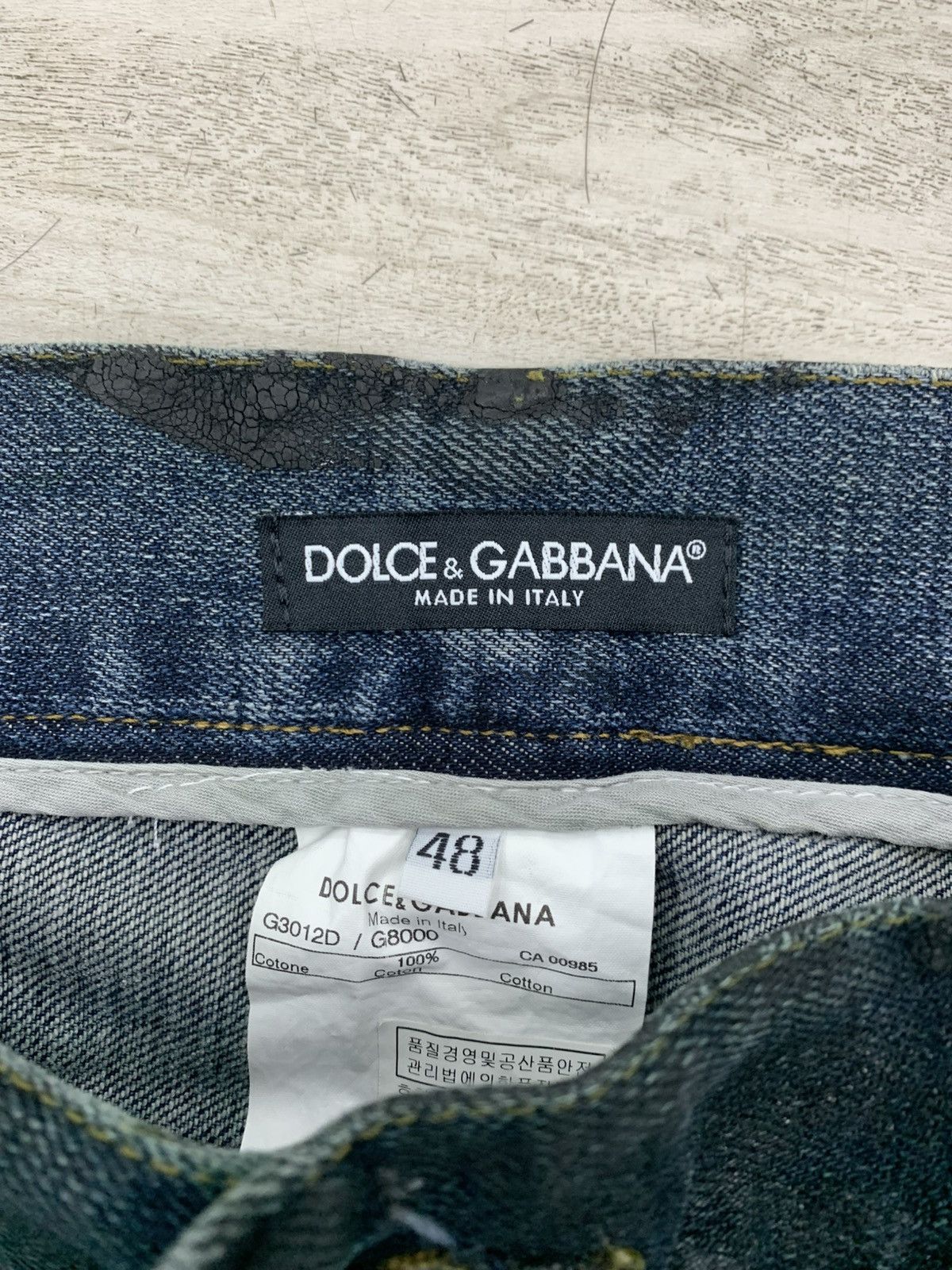 Dolce & Gabbana Dolce & gabbana waxed wide denim pantas Size US 32 / EU 48 - 11 Thumbnail