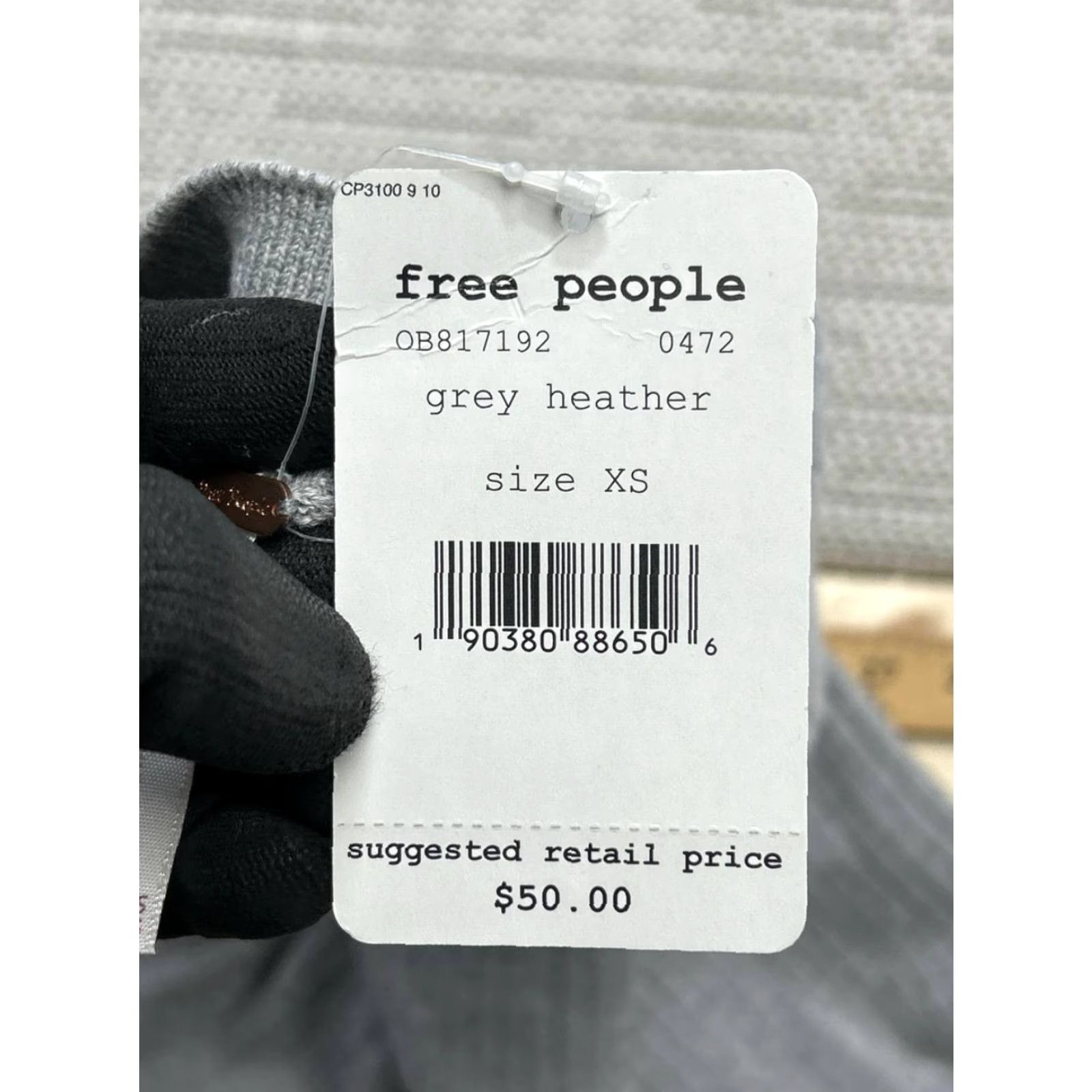 Free People Free People Skyline Rib Midi Skirt Womens XS Gray Cotton Slit Stretch Minimalist Size 26" / US 2 / IT 38 - 6 Thumbnail