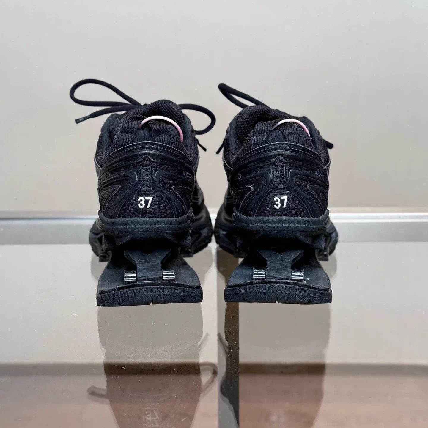 Balenciaga Balenciaga X-Pander Black Distressed Sneakers EUR 37 Size US 6 / IT 36 - 4 Thumbnail