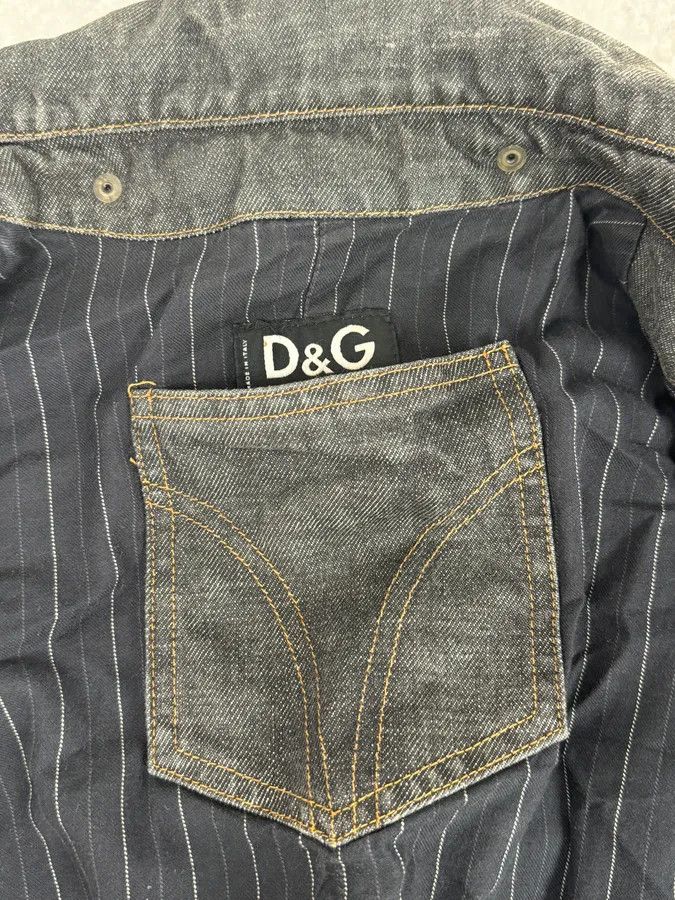 Dolce & Gabbana AW2003 Dolce & Gabbana Grey Raw Denim Jacket Size US L / EU 52-54 / 3 - 8 Thumbnail