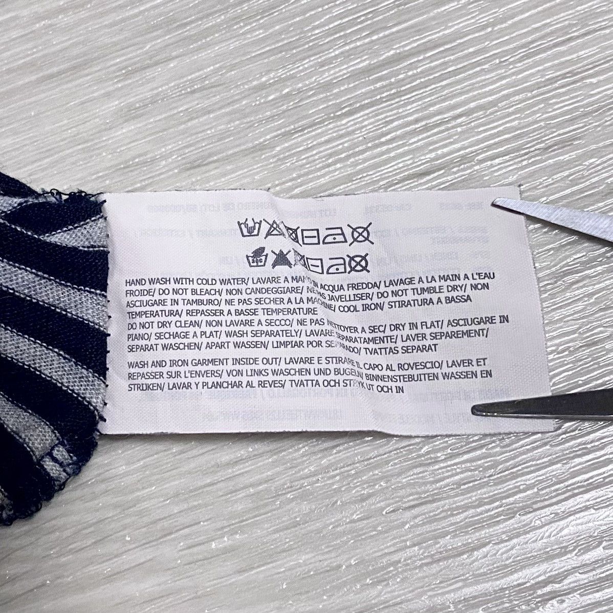 Woolrich Woolen Mills Women’s Woolrich Striped Navy Gray Linen Cotton Pocket Tee Size XL / US 12-14 / IT 48-50 - 13 Thumbnail