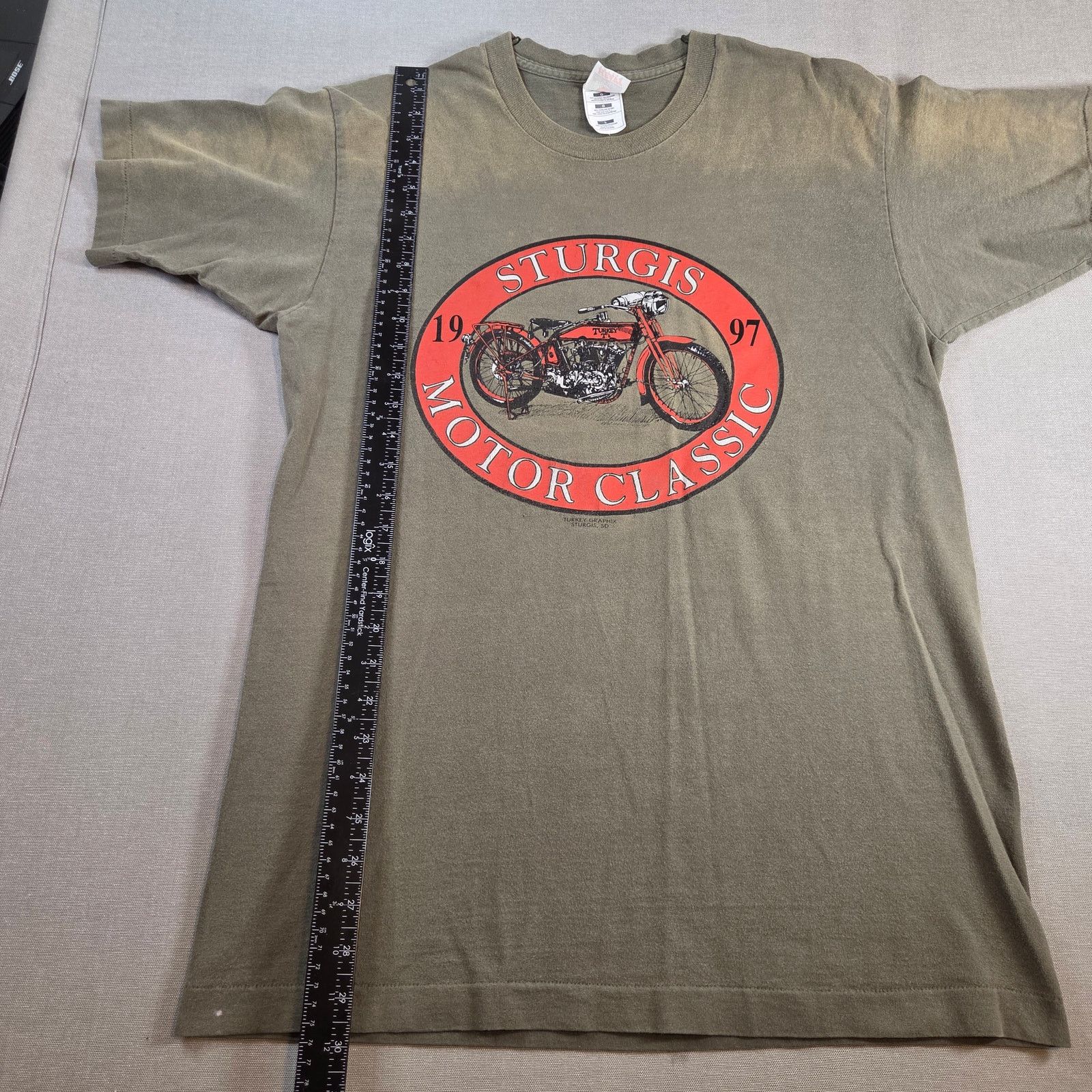 Vintage 1997 Sturgis Motor Classic Rally Shirt Size L made in USA Size US L / EU 52-54 / 3 - 8 Thumbnail