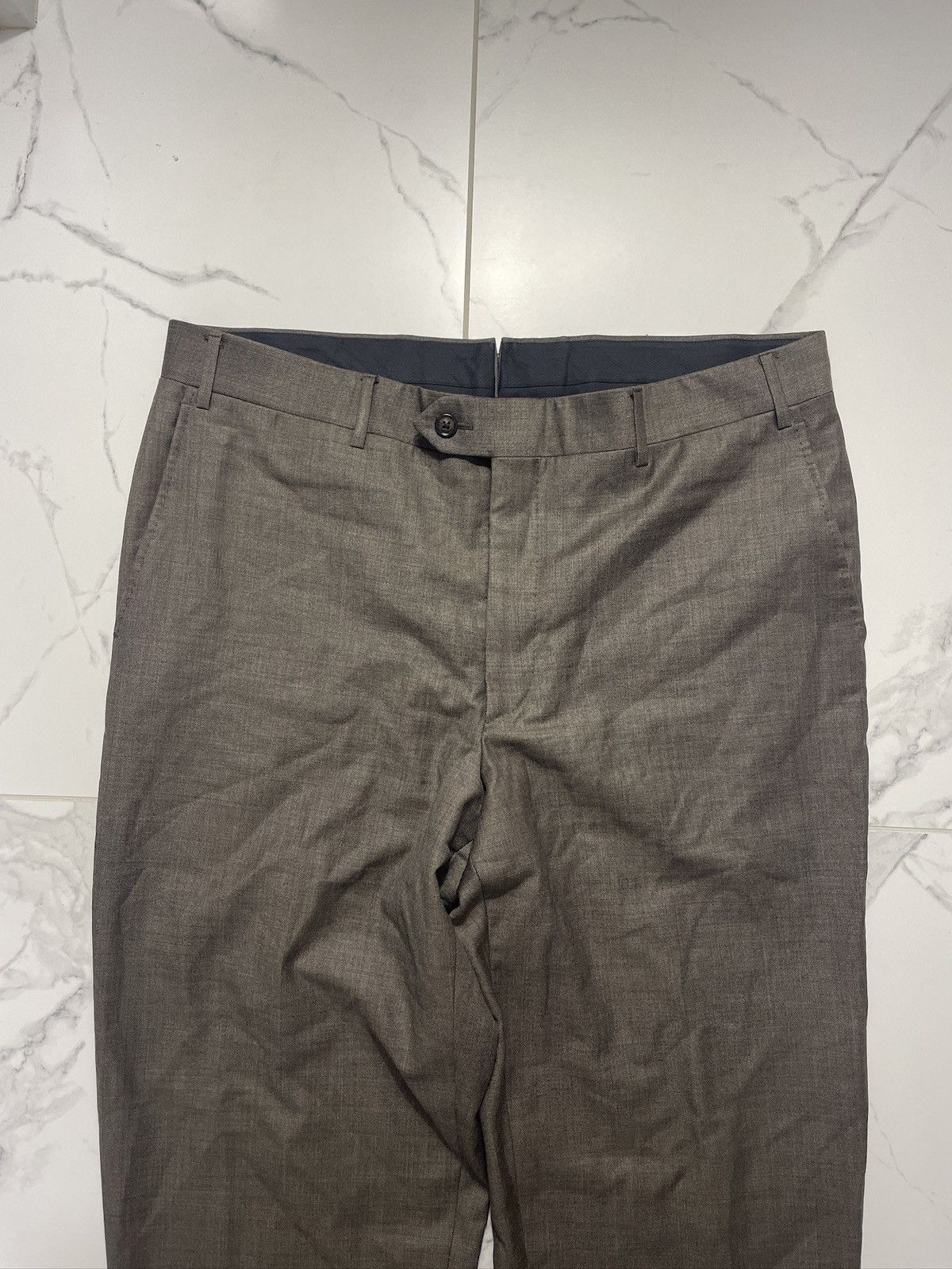 Corneliani Brown Suit Size L Super 110s Extrafine Merinos