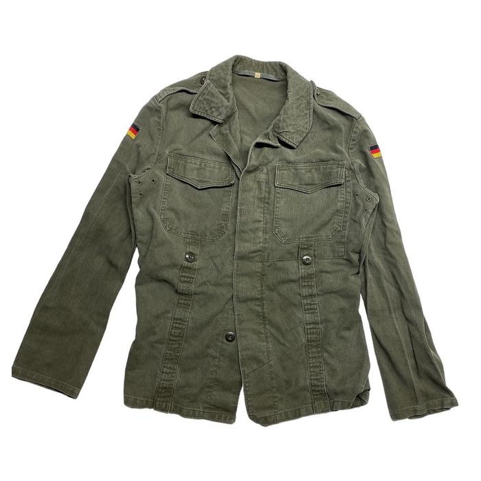 Vintage Vintage German Military Jacket Button Up Small Grailed