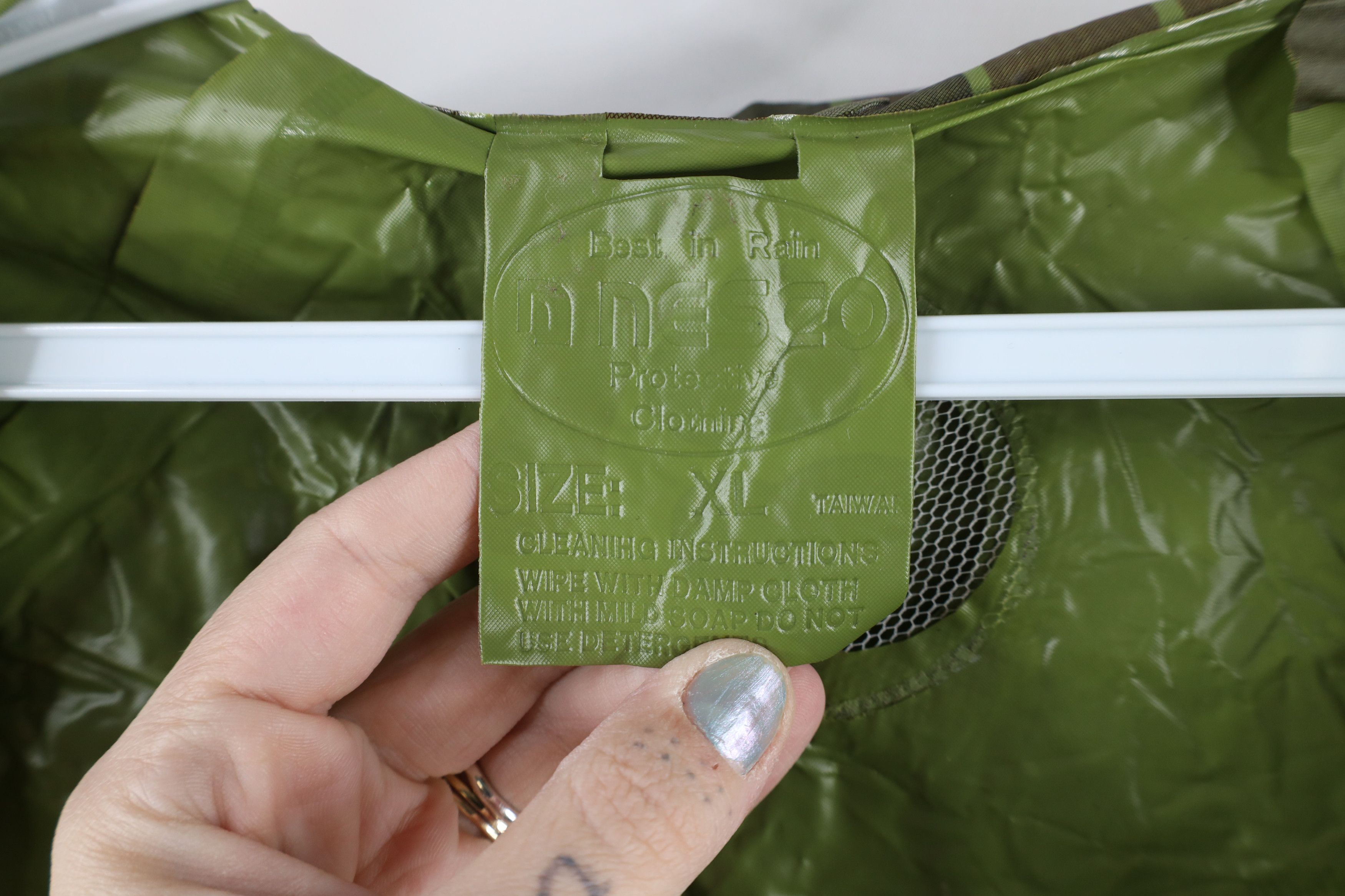 Vintage Vintage 70s Streetwear Frogskin Camouflage Rain Jacket Green Size US XL / EU 56 / 4 - 7 Thumbnail