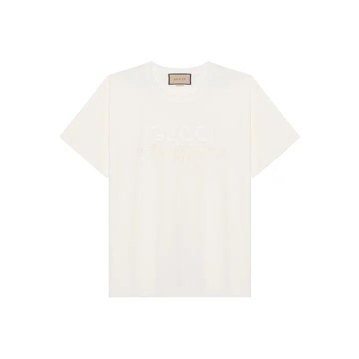 Gucci Gucci Gucci FW23 Logo Embroidered Short Sleeve T-Shirt -25 Size US XL / EU 56 / 4 - 1 Thumbnail