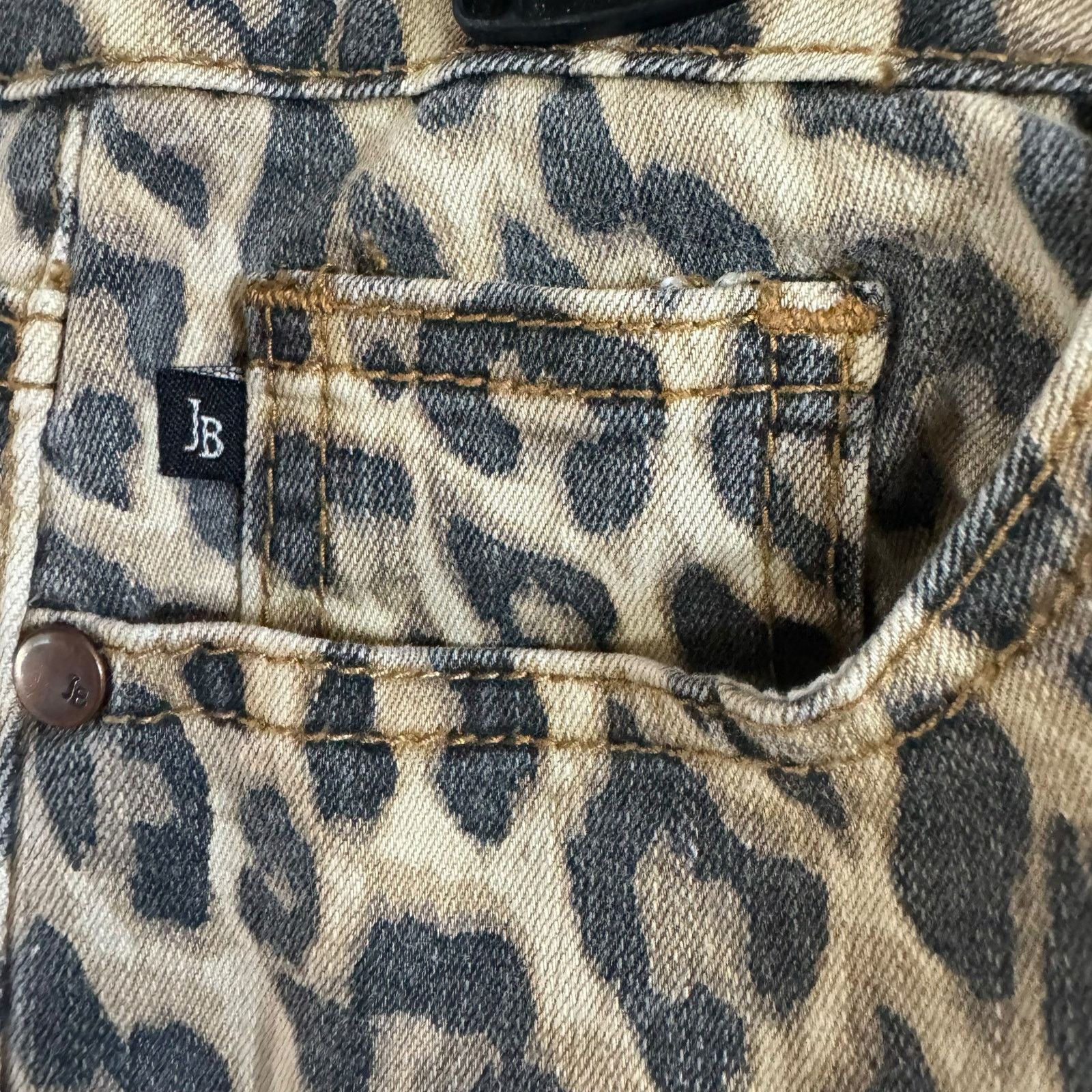 Judy Blue Judy Blue Jeans Size 7/28 Leopard Print Skinny Stretch Denim Size 28" / US 6 / IT 42 - 5 Thumbnail