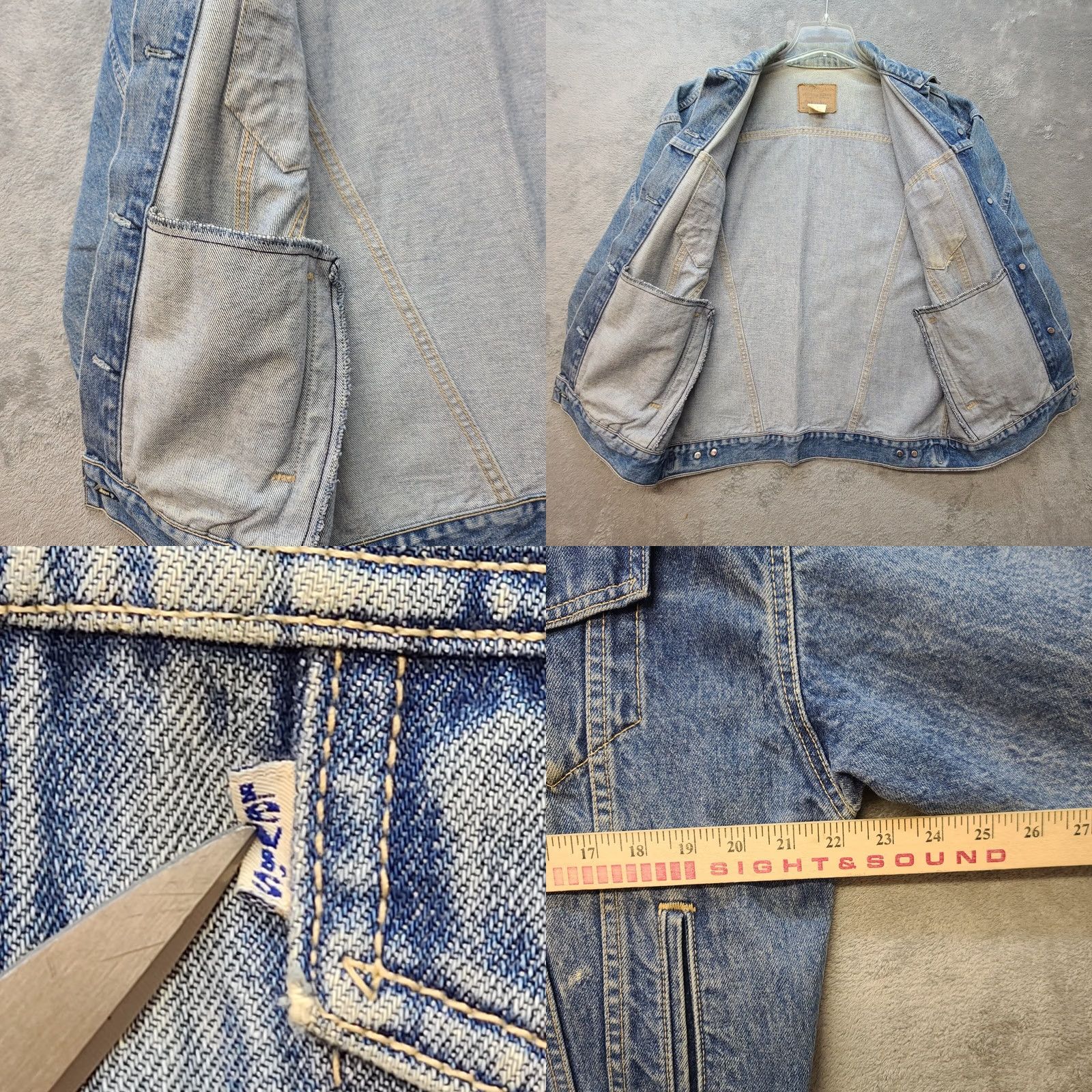 Levi's VINTAGE Levi's Trucker Jacket Womens M Levi's Regular Denim Blue 80s Lll Jacket Womens Size 32" / US 10 / IT 46 - 8 Thumbnail