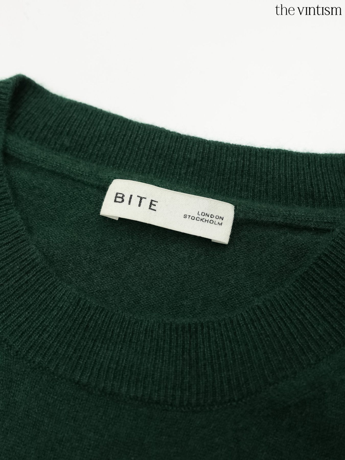 Other Bite Studios Green 100% Pure Cashmere Crewneck Sweater Size S / US 4 / IT 40 - 8 Thumbnail