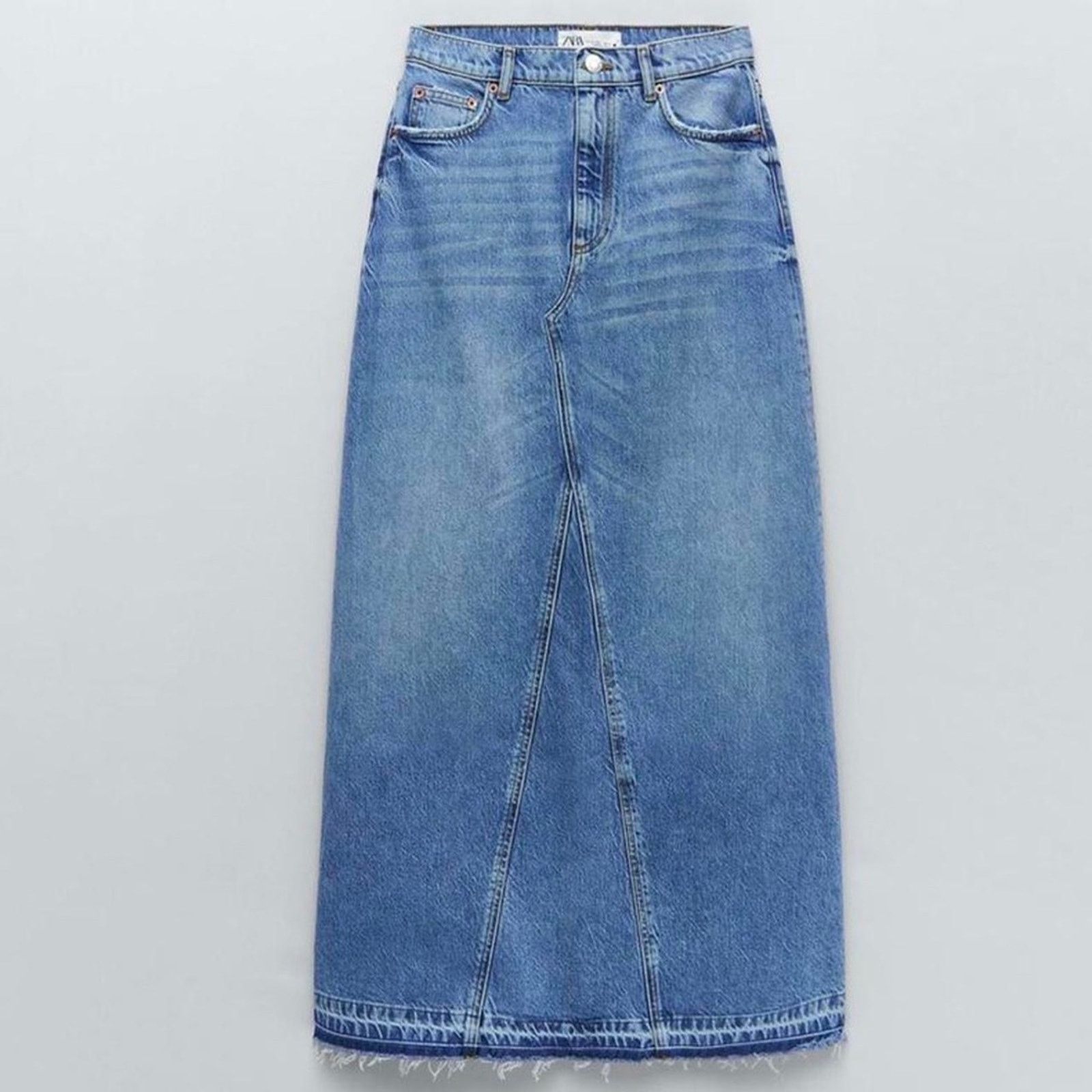 Zara ZARA SKIRT PREMIUM LONG SKIRT Size 26" / US 2 / IT 38 - 5 Thumbnail