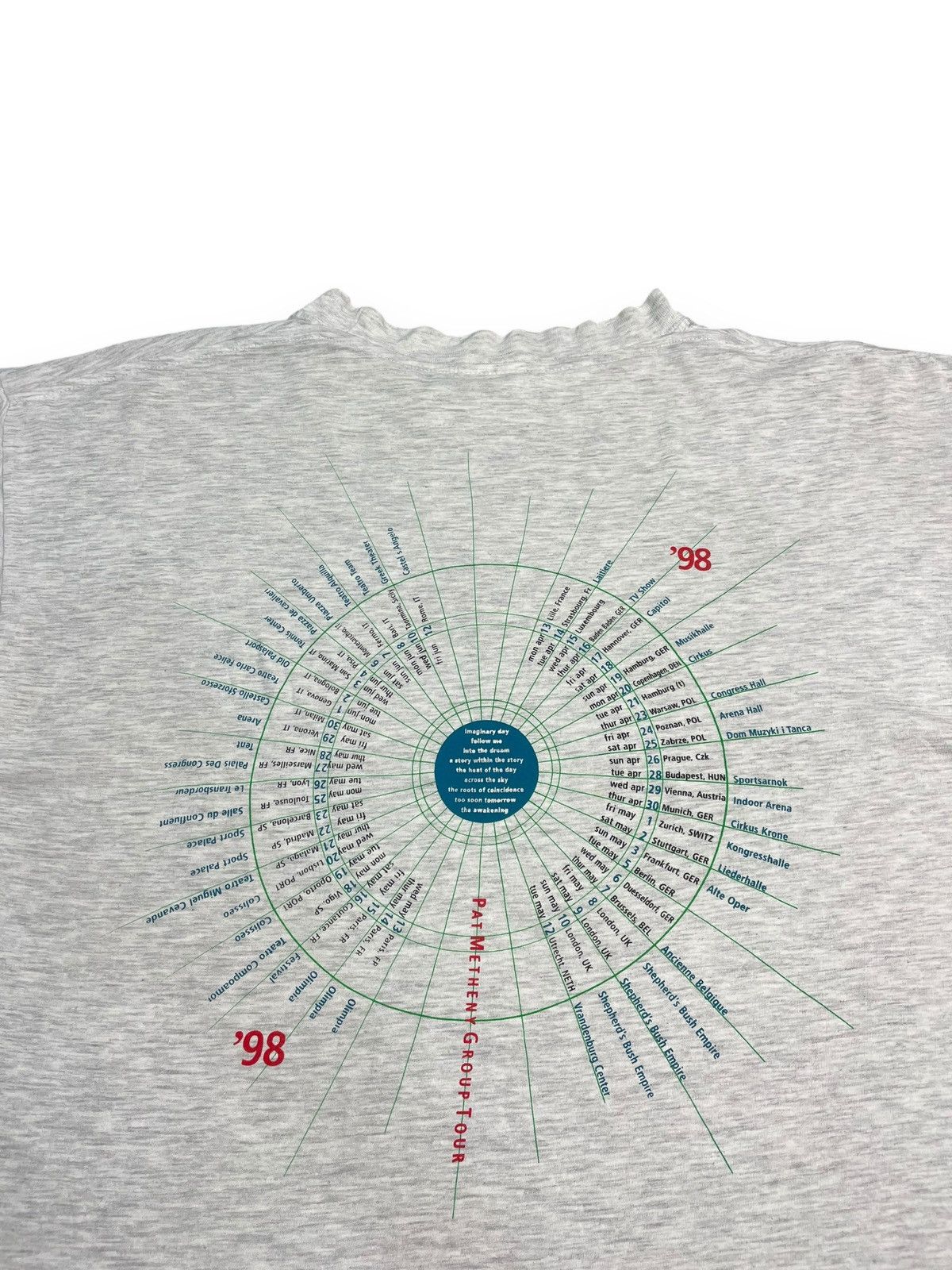 Band Tees × Vintage Vintage Pat Metheny Group Imaginary Day Tour '97-98 T-Shirt Size US XL / EU 56 / 4 - 2 Thumbnail