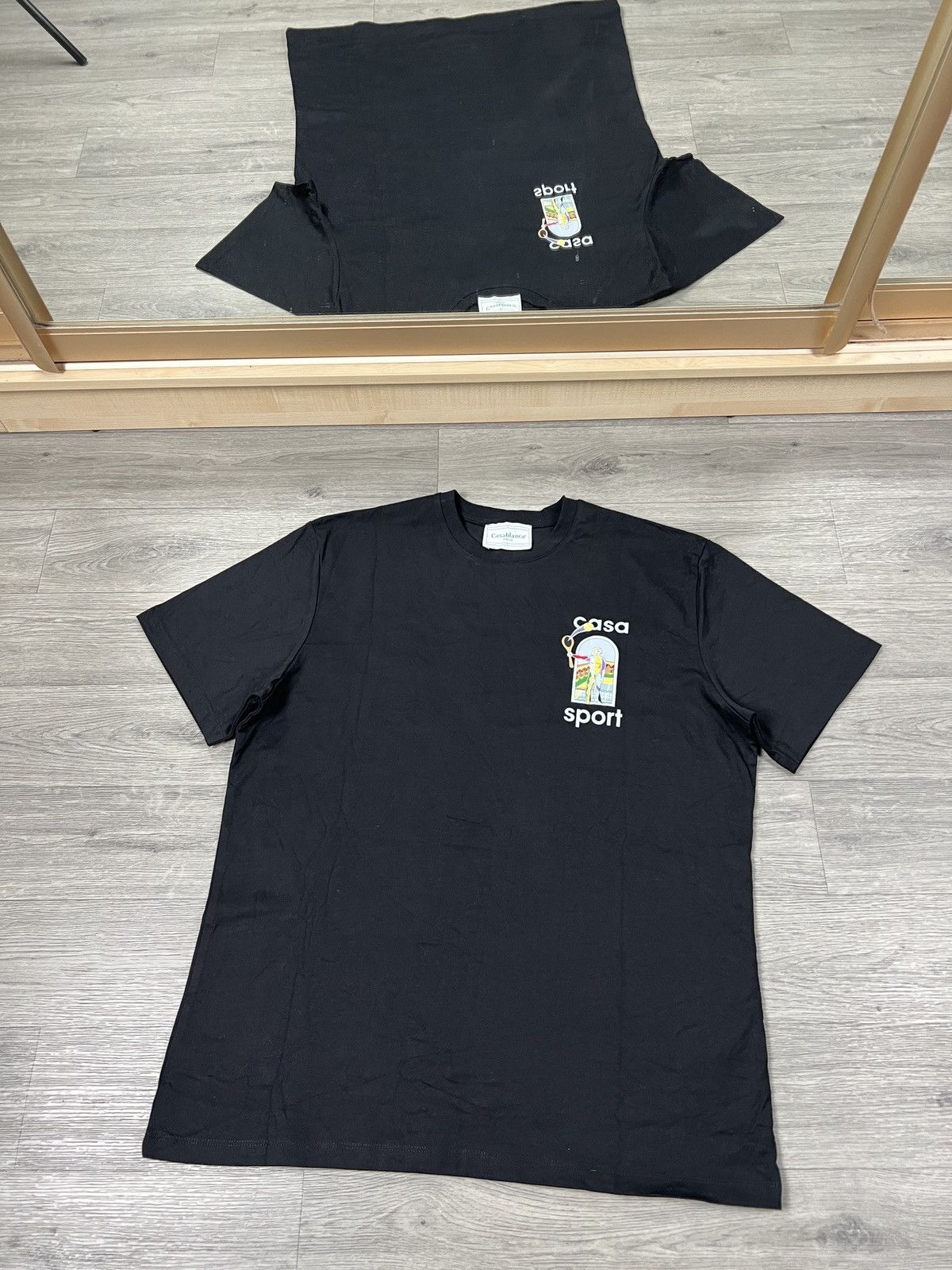 Casablanca Casablanca Men's Le Jeu Colore Casa Sport T-Shirt Black Size US L / EU 52-54 / 3 - 5 Thumbnail