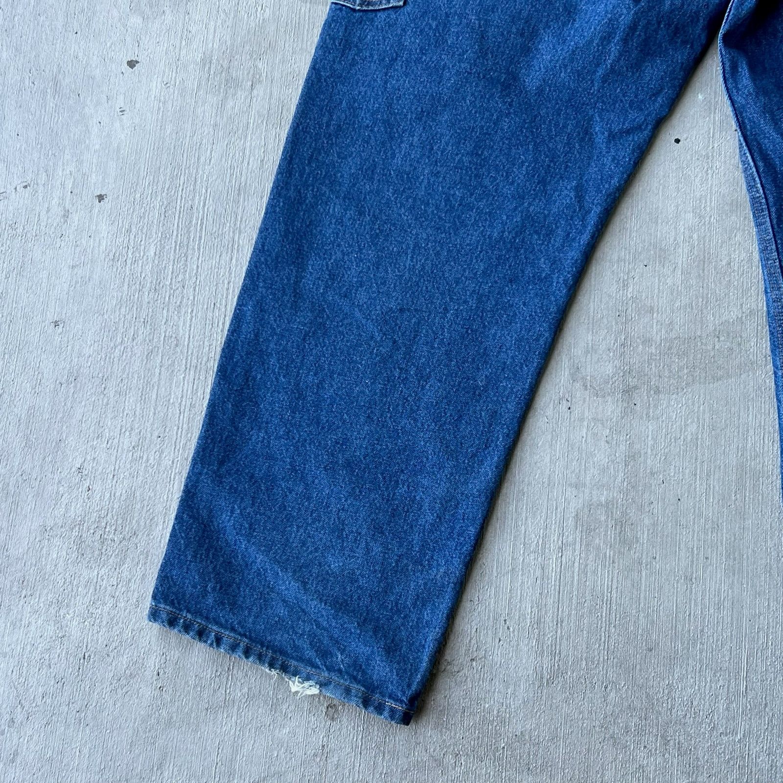 Carhartt × Vintage Carhartt denim blue jean double knee work carpenter pants Size US 35 - 8 Thumbnail