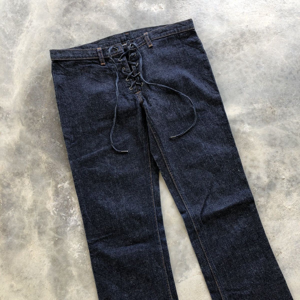 Hysteric Glamour × Japanese Brand HYSTERIC GLAMOUR Blue Flare Jeans Size 30" / US 8 / IT 44 - 3 Thumbnail