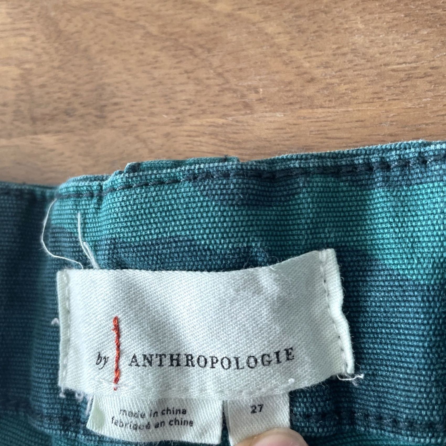 Anthropologie Anthropologie Cargo Pants Womens Size 27 Austin Camo Teal Green Camouflage Crop Pants Women Regular 27 in Green Camouflage Cargo Crop Size 27" / US 4 / IT 40 - 3 Thumbnail