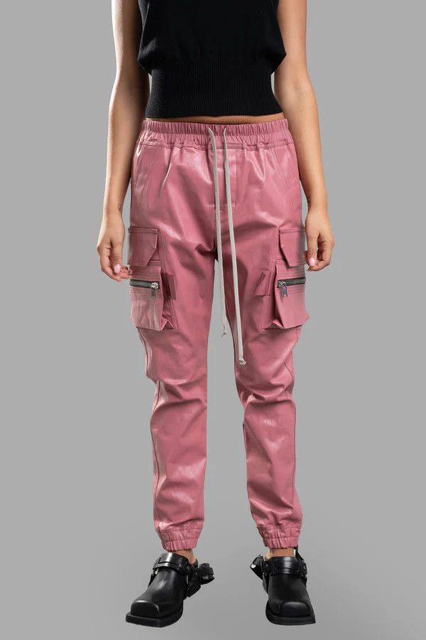 o1y0126 Cargo Denim Jogger in Pink