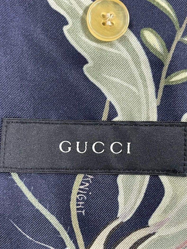 Gucci Gucci Gray corduroy floral lining suit 2502-Nextarrow Size 46R - 6 Thumbnail