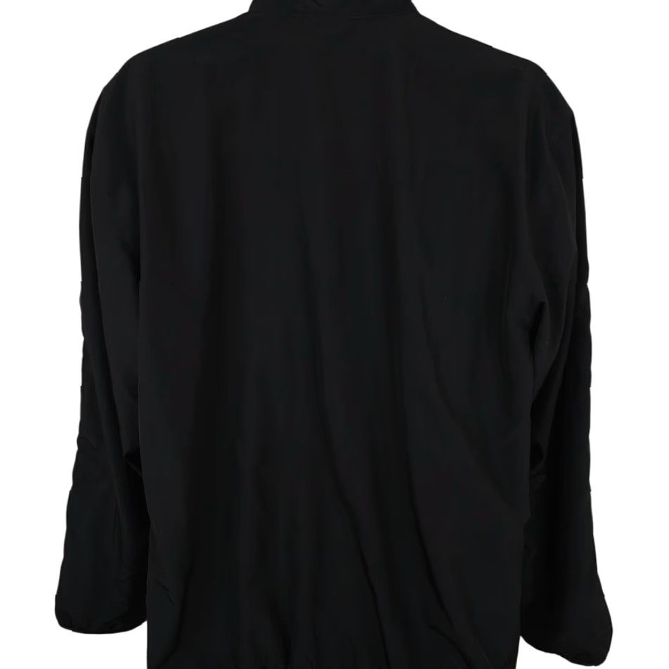 Adidas Adidas Windbreaker Jacket Mens Size Medium Black Quarter Zip Three Stripes Size US M / EU 48-50 / 2 - 4 Thumbnail