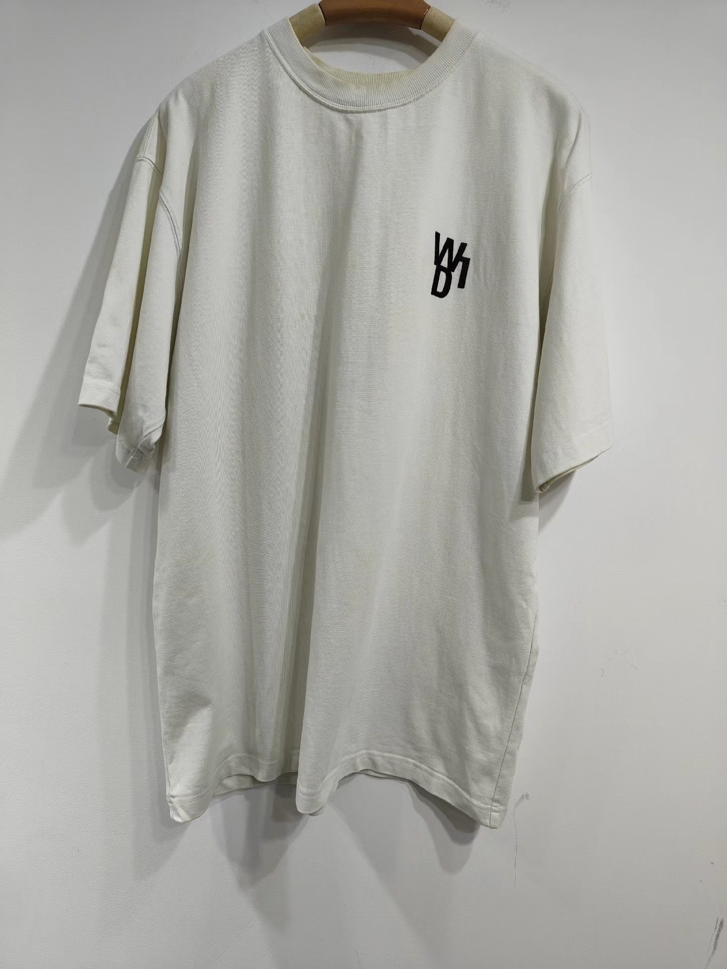 WE11DONE Welldone Men's White Loose Short Sleeve K29 Size US S / EU 44-46 / 1 - 1 Thumbnail
