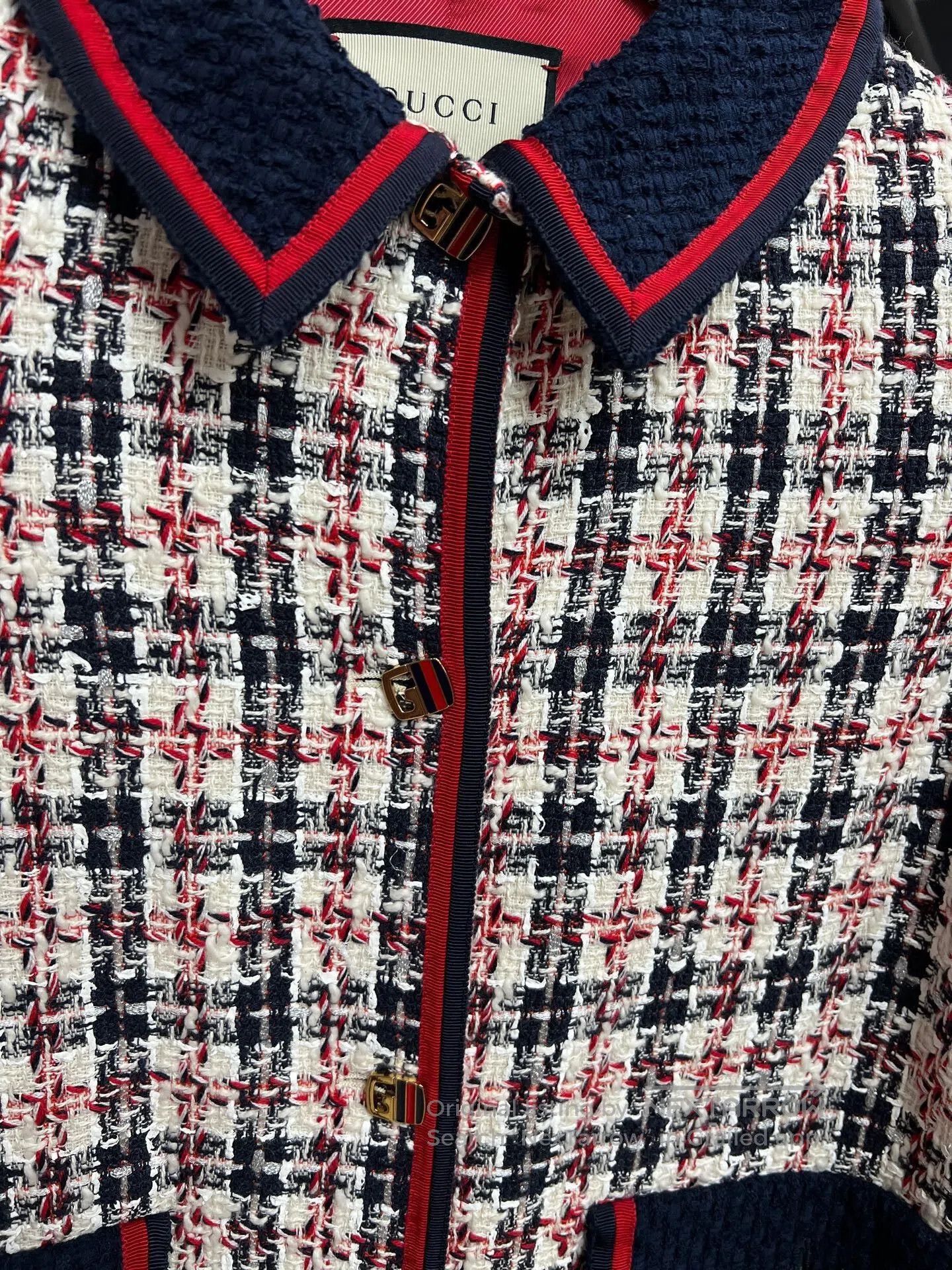 Gucci gucci color-blocked plaid wool coat. Size M / US 6-8 / IT 42-44 - 3 Thumbnail