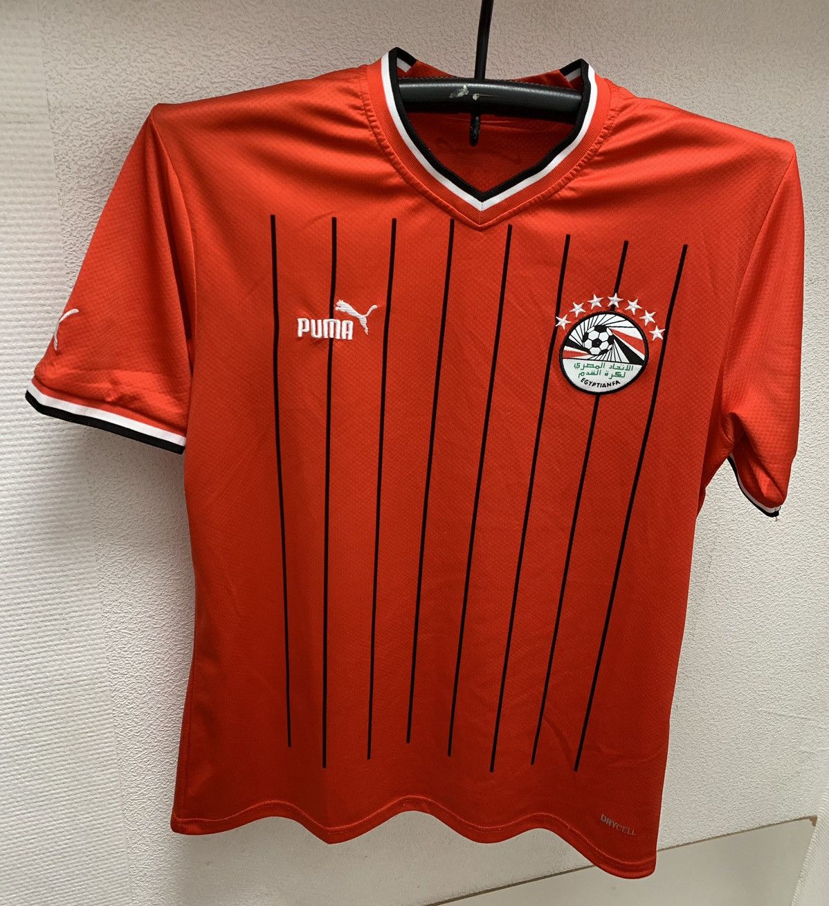 Puma Egyptianfa Egypt puma soccer jersey red M-L sz Size US L / EU 52-54 / 3 - 10 Thumbnail