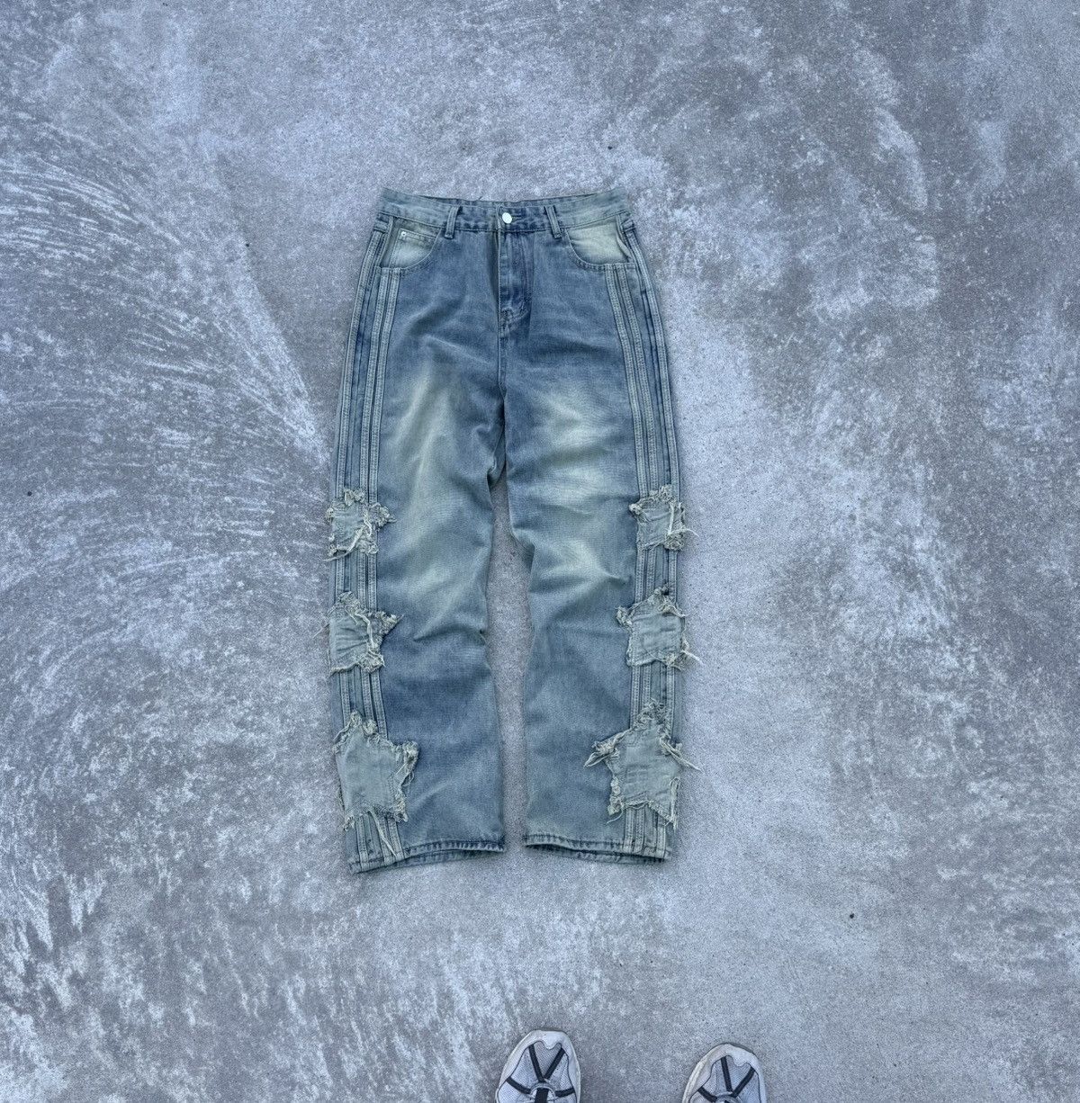 Other Vintage Y2K avantgarde streetwear affliction jeans Size US 30 / EU 46 - 1 Thumbnail