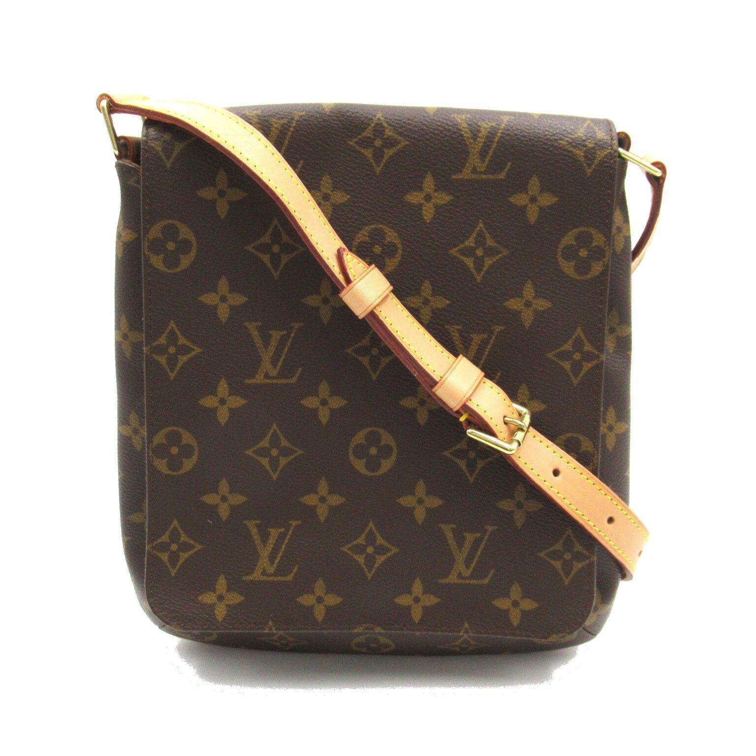 Louis Vuitton Louis Vuitton Musette Salsa Short Shoulder Bag Coated Canvas Monogram Brown Size ONE SIZE - 1 Thumbnail