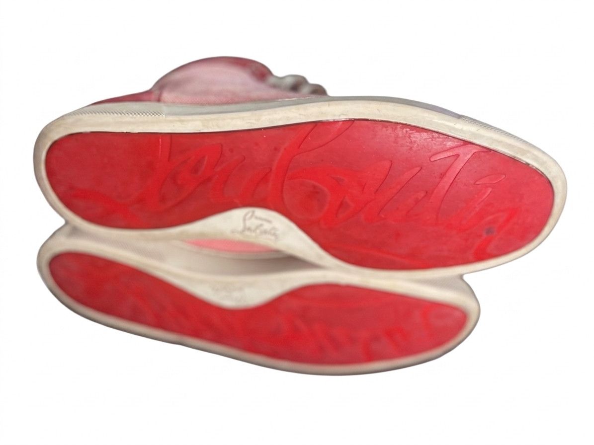 Christian Louboutin Christian Louboutin Louis Orlato Red High Top Sneaker SZ 9.5 Size US 9.5 / EU 42-43 - 7 Thumbnail