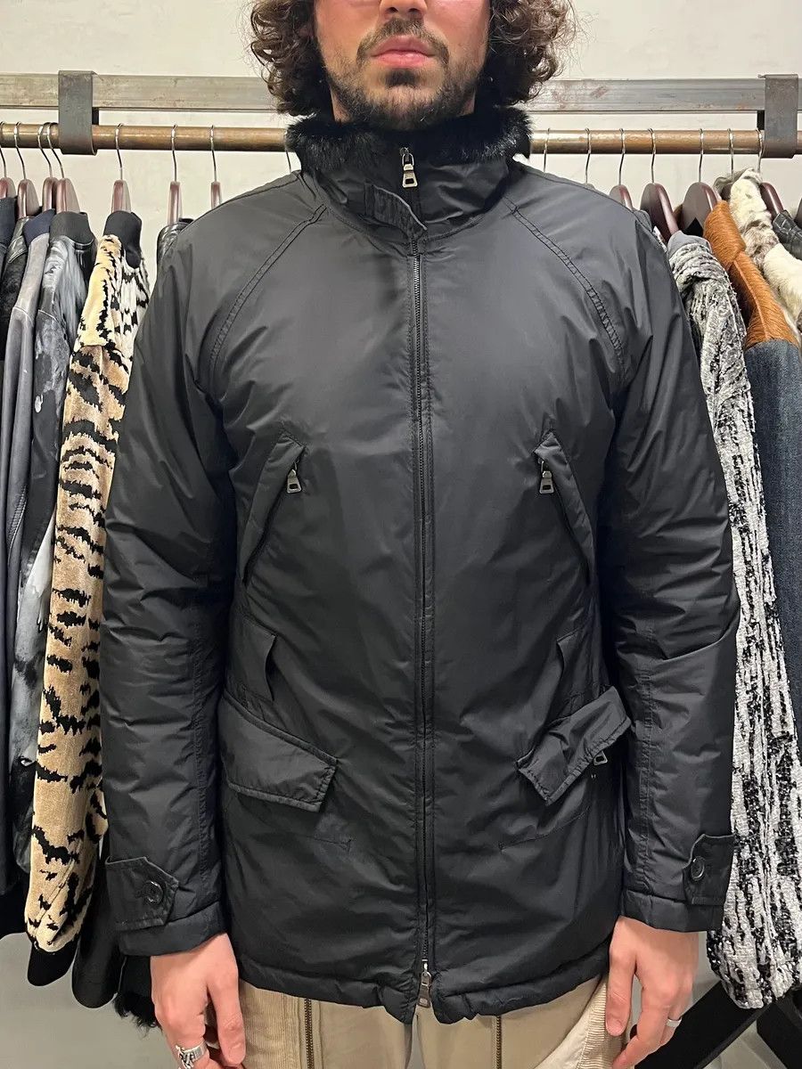 Prada 2000s Prada Linea Rossa Gore-Tex Black Nylon Jacket Size US M / EU 48-50 / 2 - 2 Thumbnail