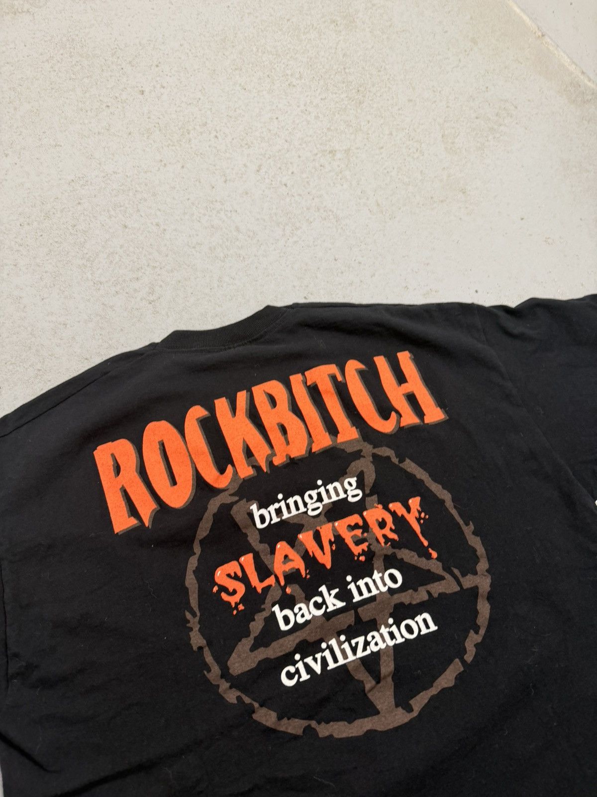Band Tees 1997 Rare Rockbitch Bringing Slavery Queer Metal Band Tee Size US L / EU 52-54 / 3 - 14 Thumbnail