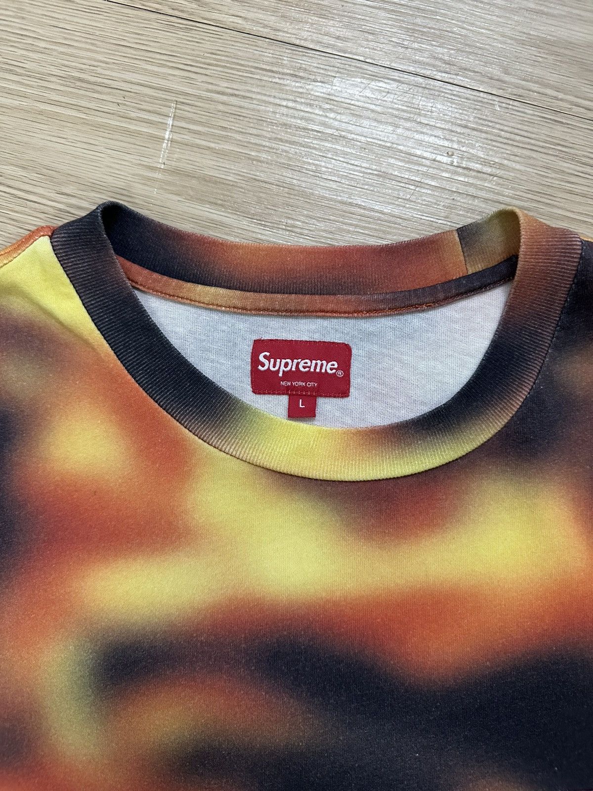 Supreme Rare And Beautiful Supreme SS23 Small Box Logo Flame Tee Size US L / EU 52-54 / 3 - 4 Thumbnail
