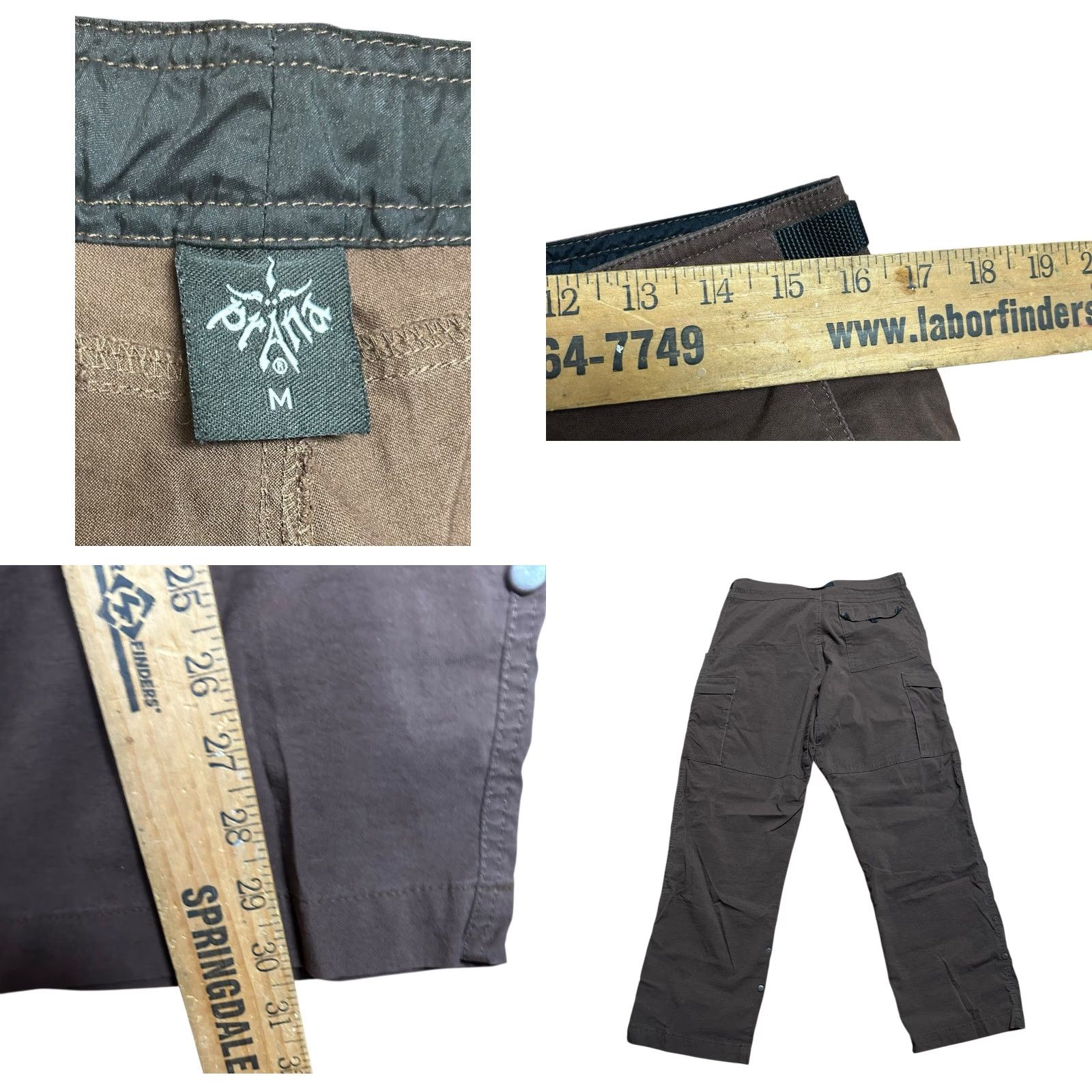 Prana Prana Pants Men Medium Brown Stretch Zion Hiking Belted 30x30 Lot Of 2 Size US 30 / EU 46 - 10 Thumbnail